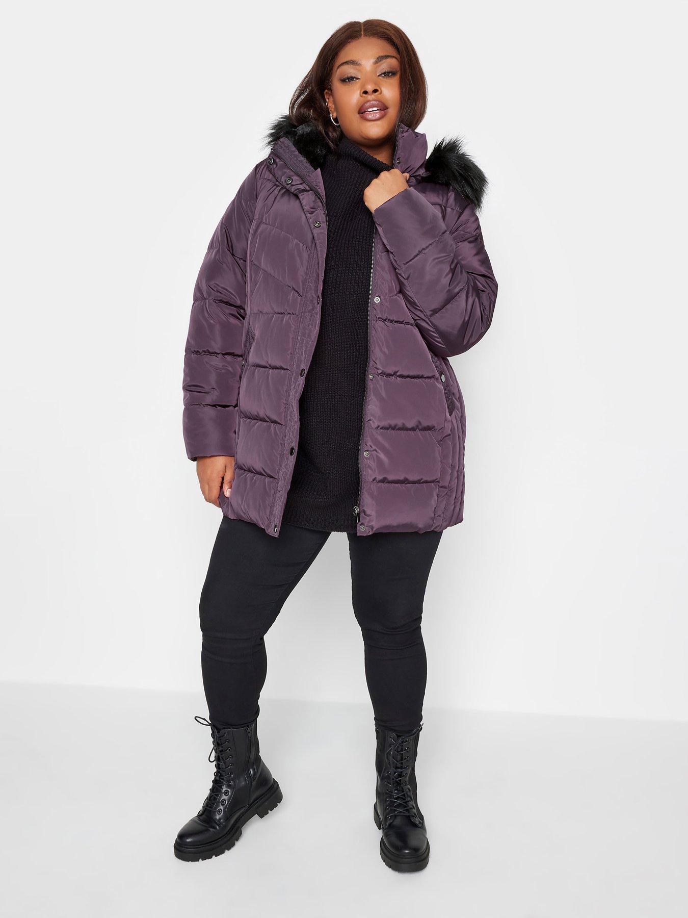 Yours Padded Short Jacket - Purple