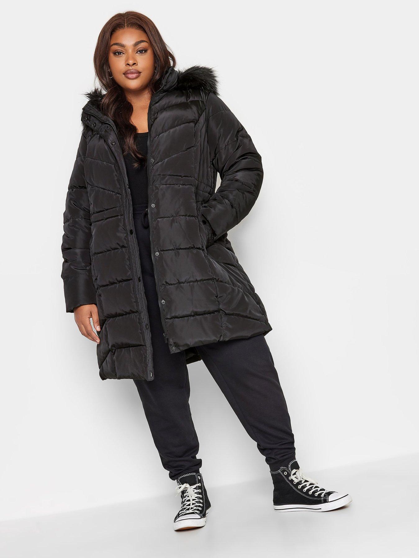 Michelle Keegan Longline Padded Coat (Grey) - Sizes 6, 10, 12 (see  description)