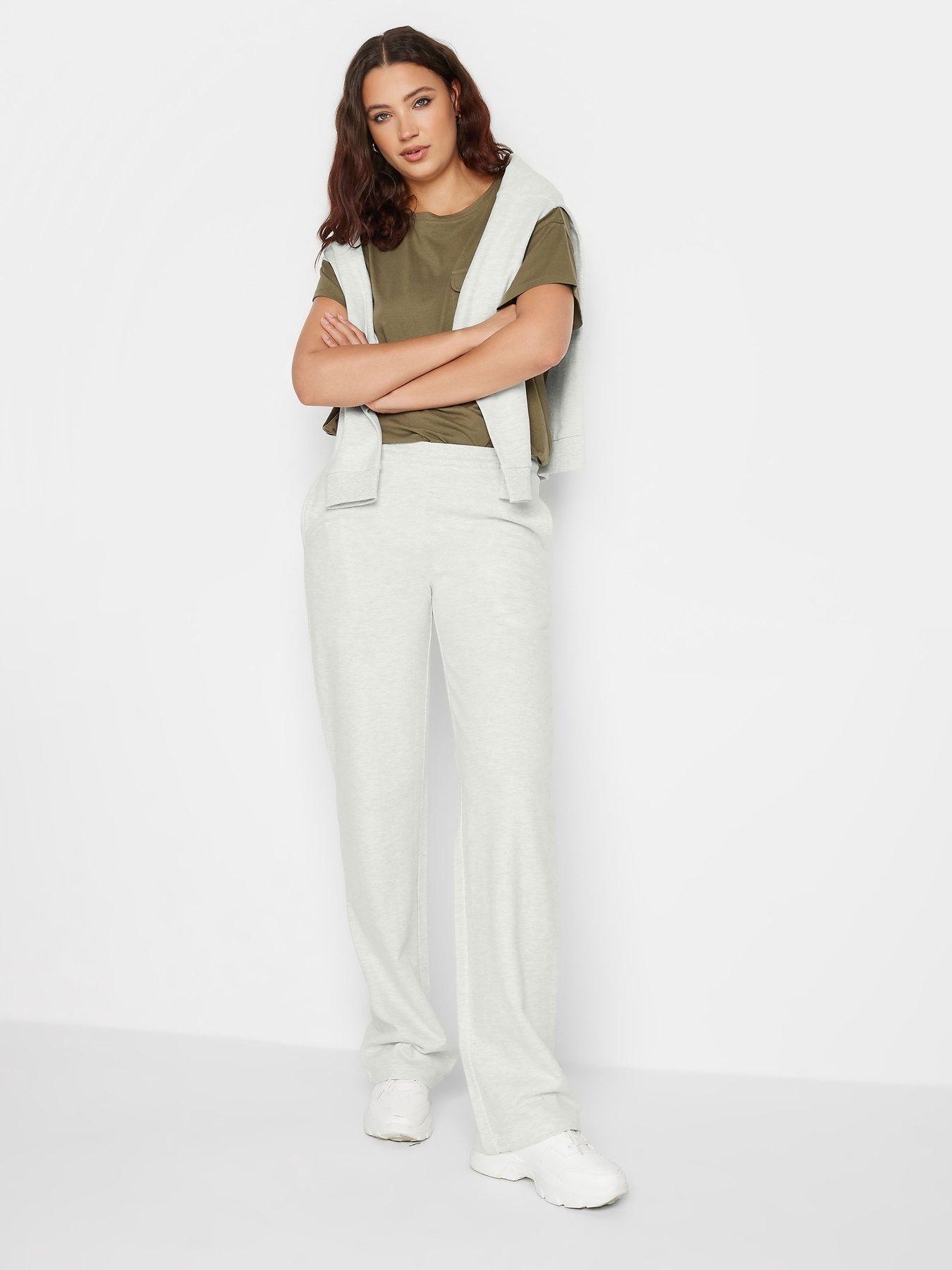 Women's Grey Marl Straight Leg Jogger