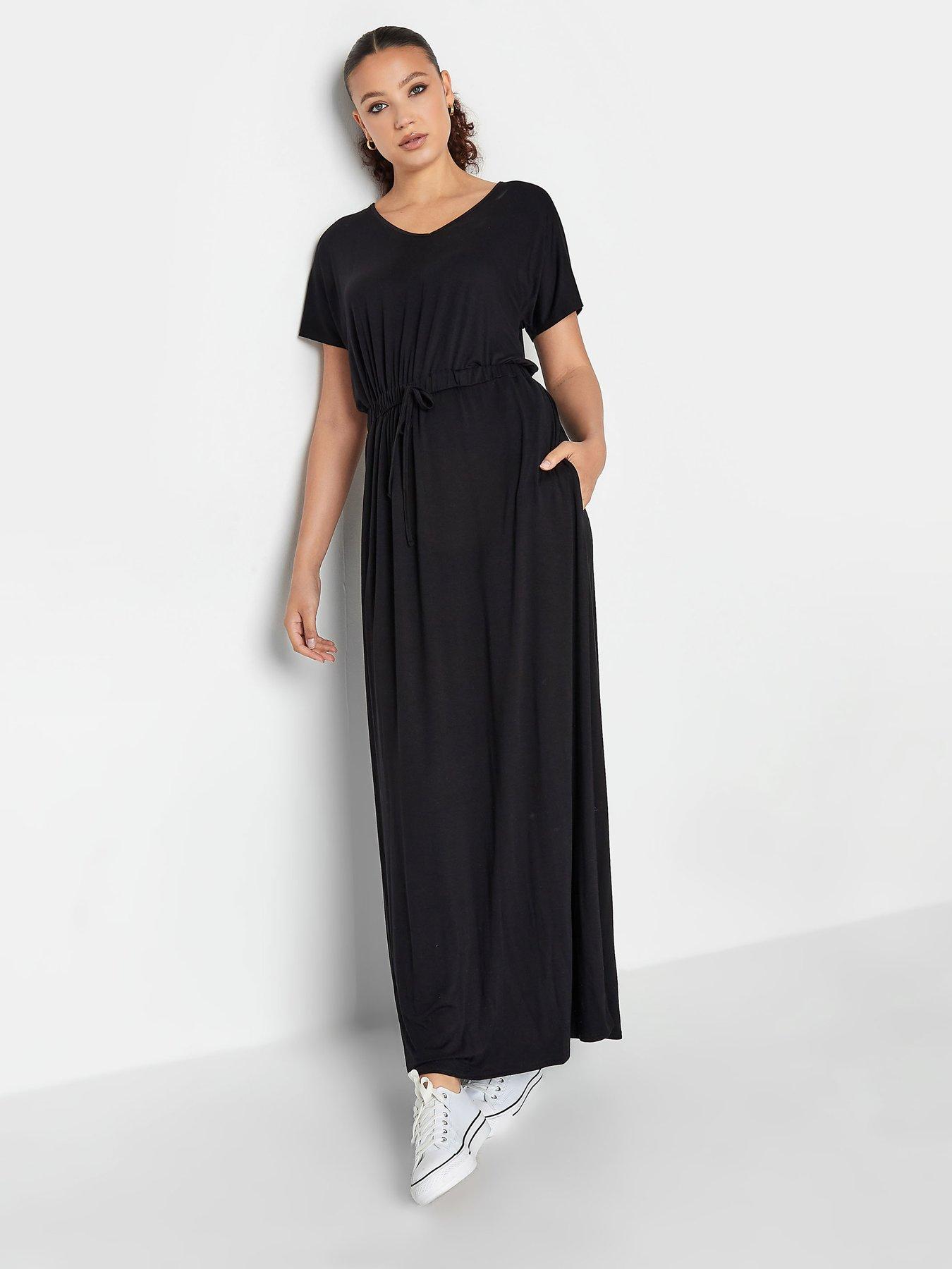 Long Tall Sally Black Tie Waist Maxi Dress