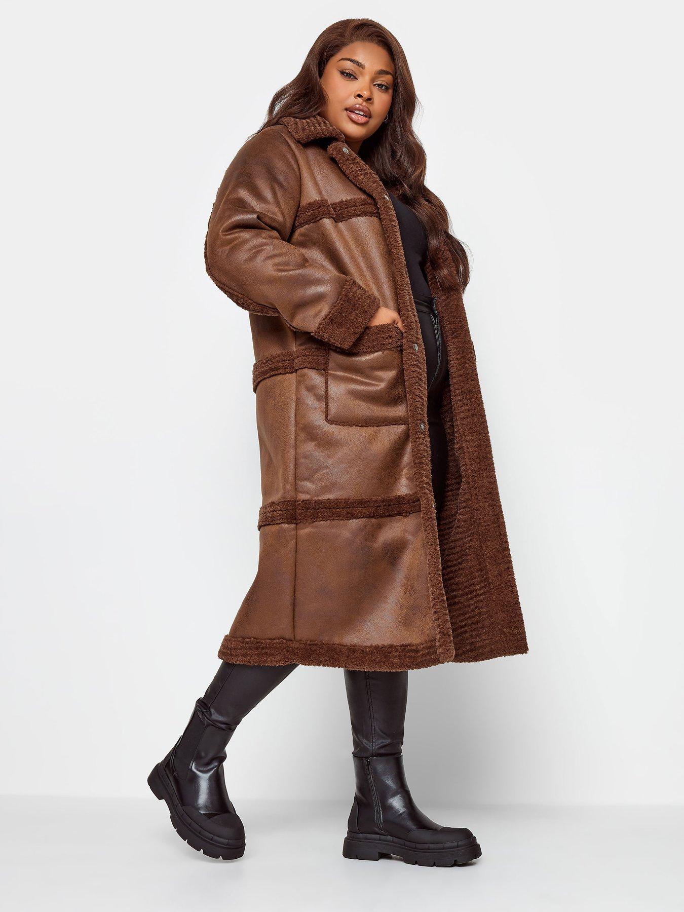 Faux fur outlet jacket leather