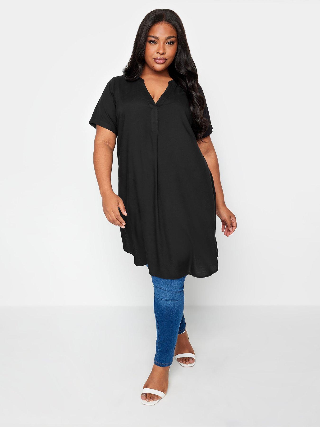 Image 1 of 4 of Yours Tunic Dress - Black