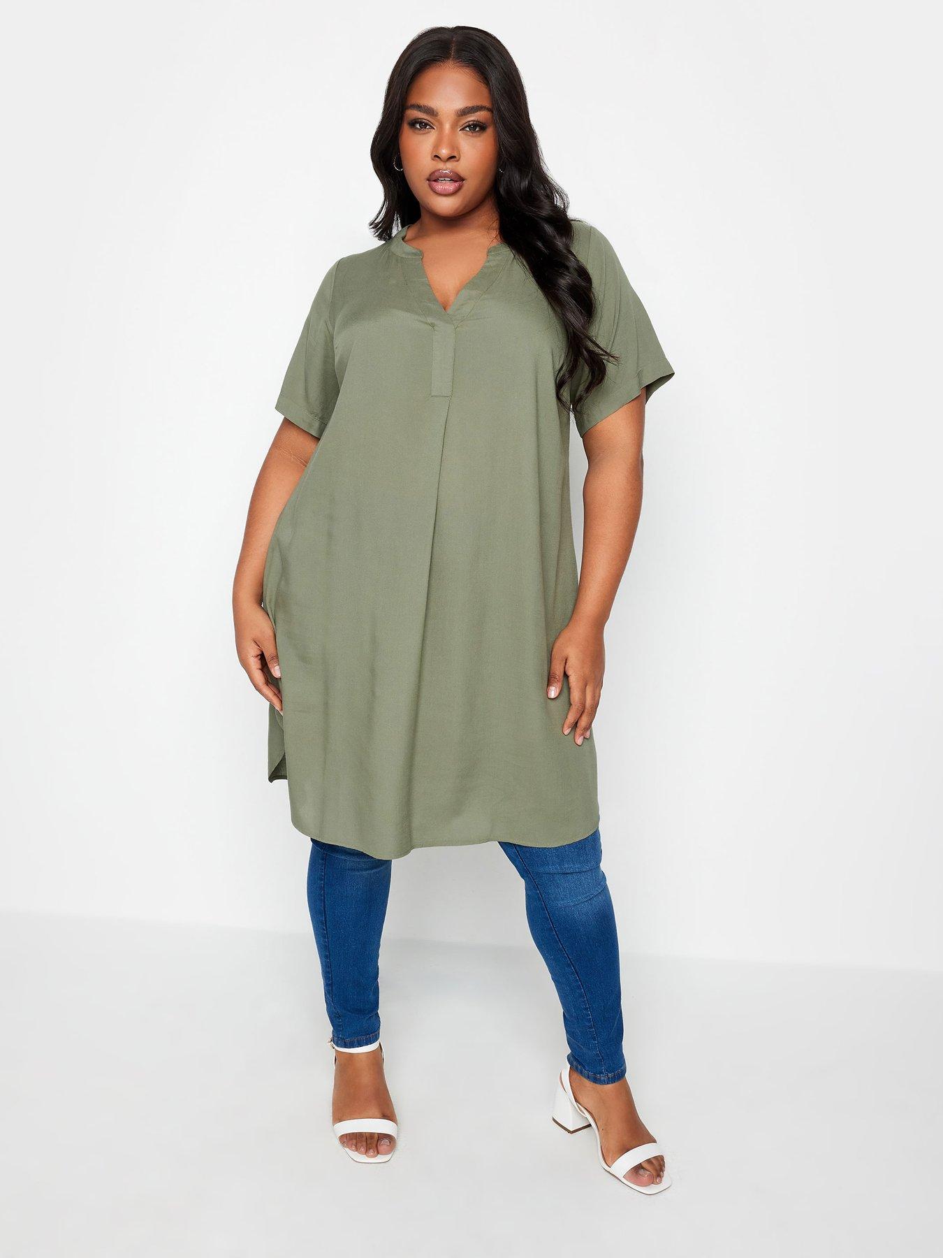 Plus size tunic dress uk best sale