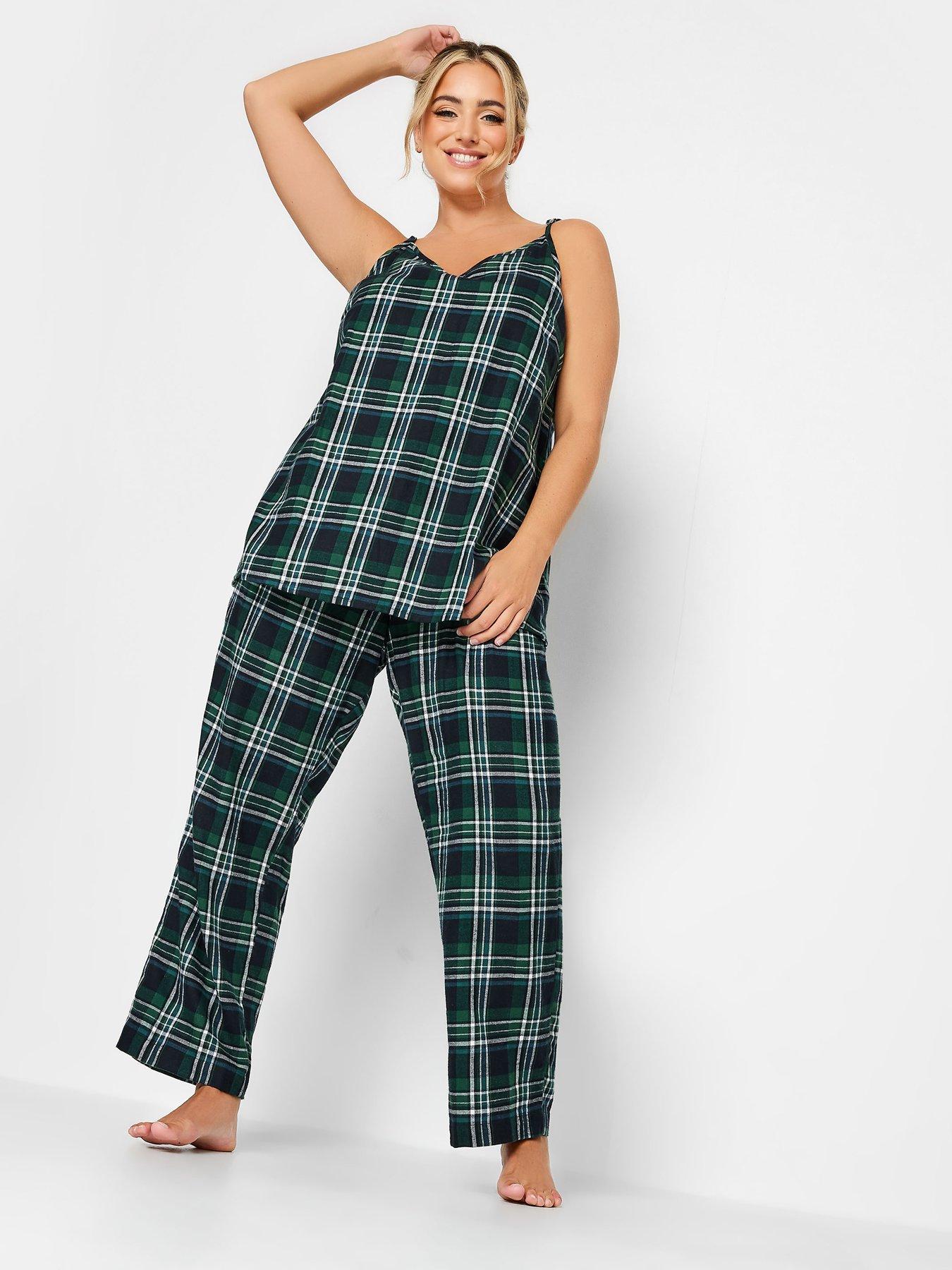 LIMITED COLLECTION Plus Size Red Tartan Check Cami Pyjama Top