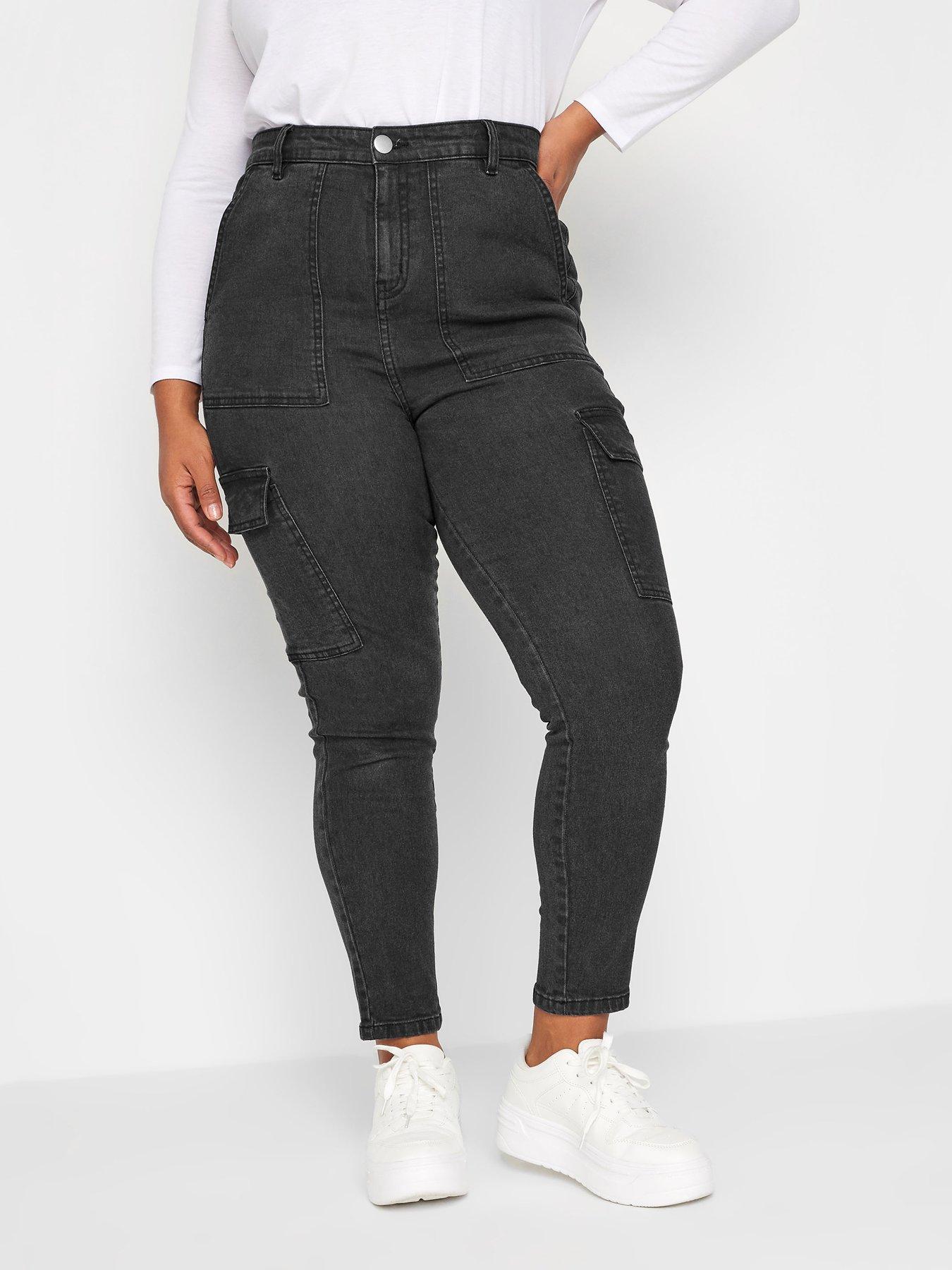 Buy Yours Curve Black Skinny Stretch AVA Jeans from the Next UK