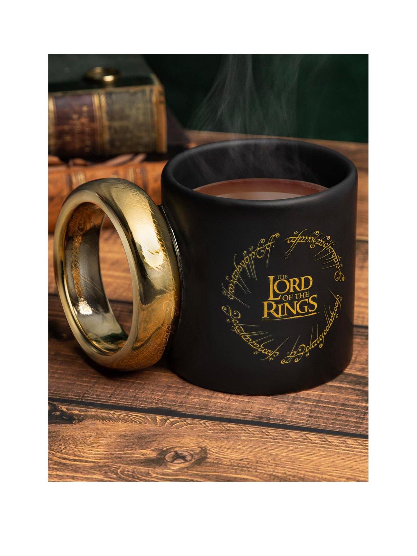 Paladone LOTR The One Ring Shaped Mug - 500ml (17 fl oz) Ceramic Mug - Lord  of The Rings Merchandise