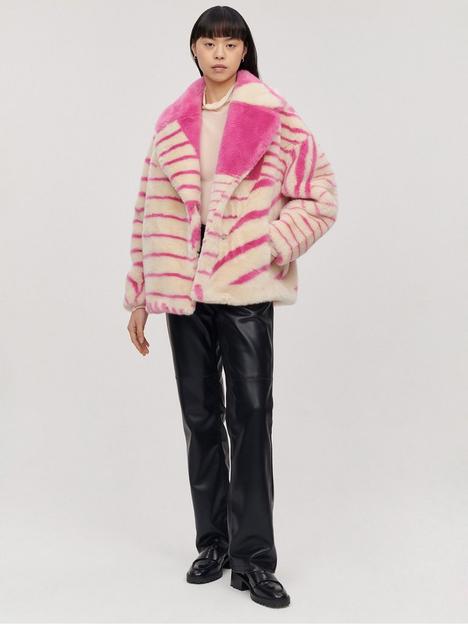 jakke-rita-coat-bubblegum-pink-stripe-pink-stripe