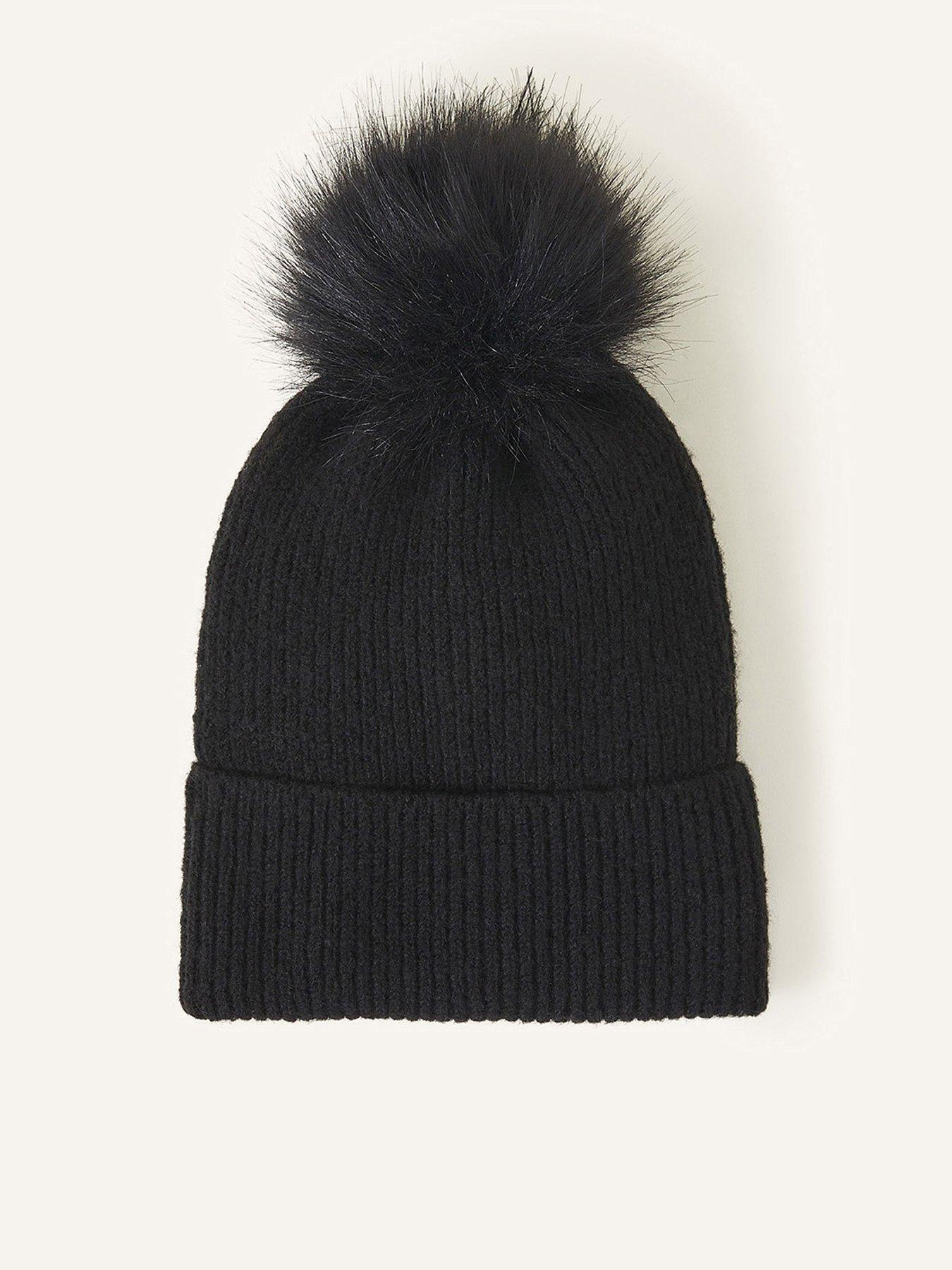 Image 1 of 3 of Accessorize Knit Pom Beanie