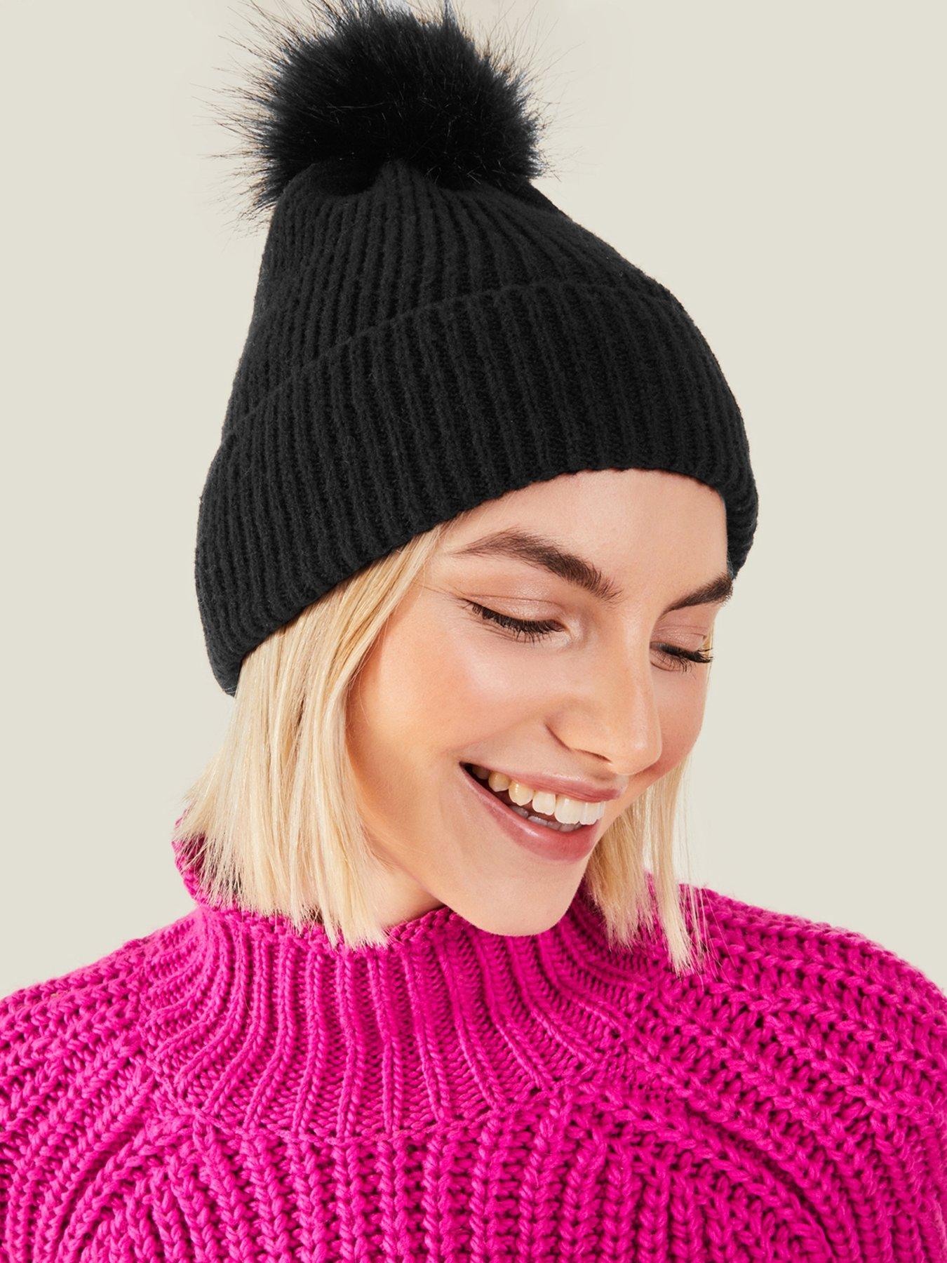 Image 2 of 3 of Accessorize Knit Pom Beanie