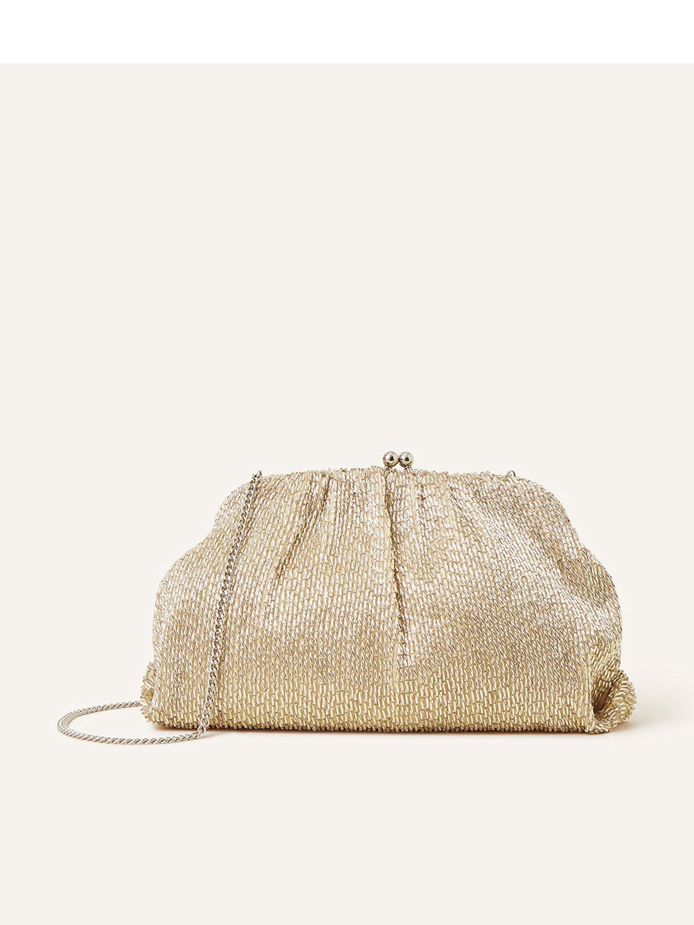 accessorize-champagne-beaded-clutch