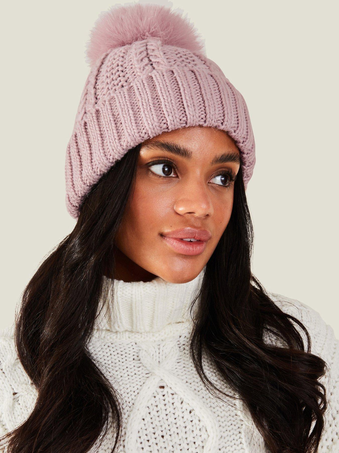 Image 2 of 3 of Accessorize Luxe Pom Beanie