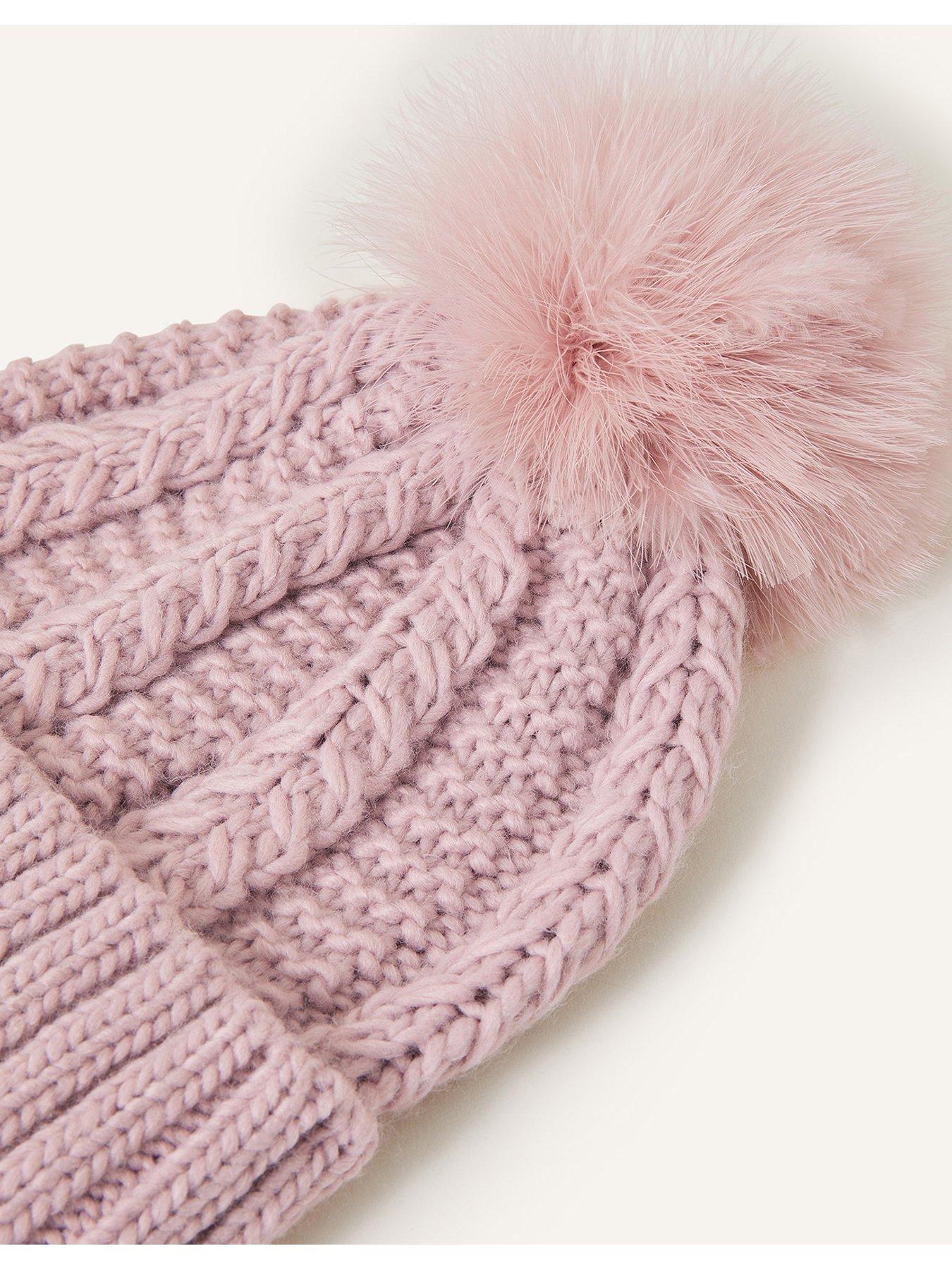Image 3 of 3 of Accessorize Luxe Pom Beanie