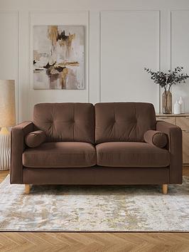 Product photograph of Very Home Heaton 3 Seater Fabric Sofa from very.co.uk