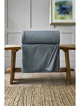 Product photograph of Deyongs Xl Snuggle Touch Throw - Charcoal from very.co.uk