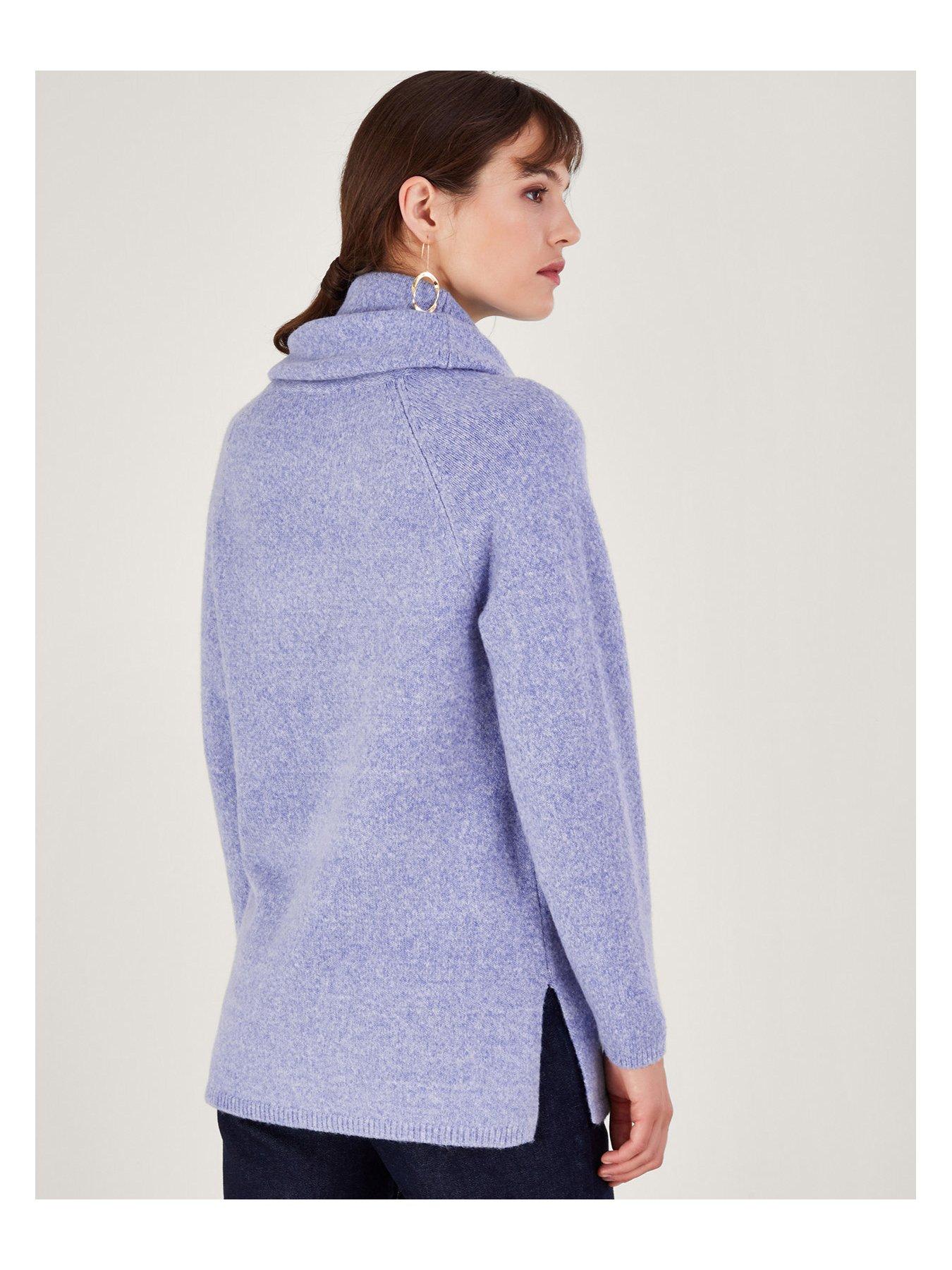 Monica Cowl Neck Sweater Blue