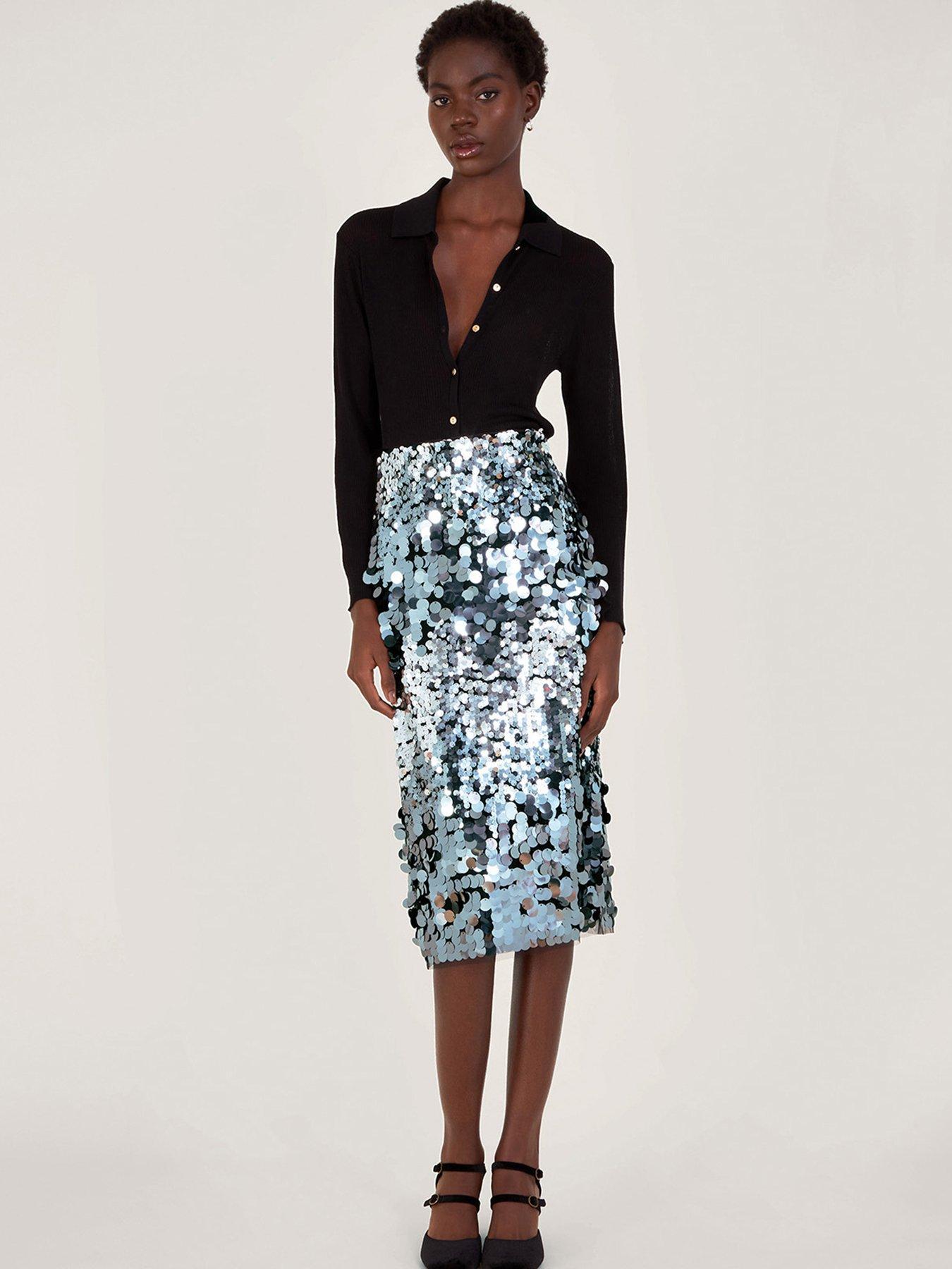 Next sequin outlet midi skirt