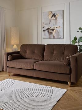 Product photograph of Very Home Heaton 4 Seater Fabric Sofa from very.co.uk