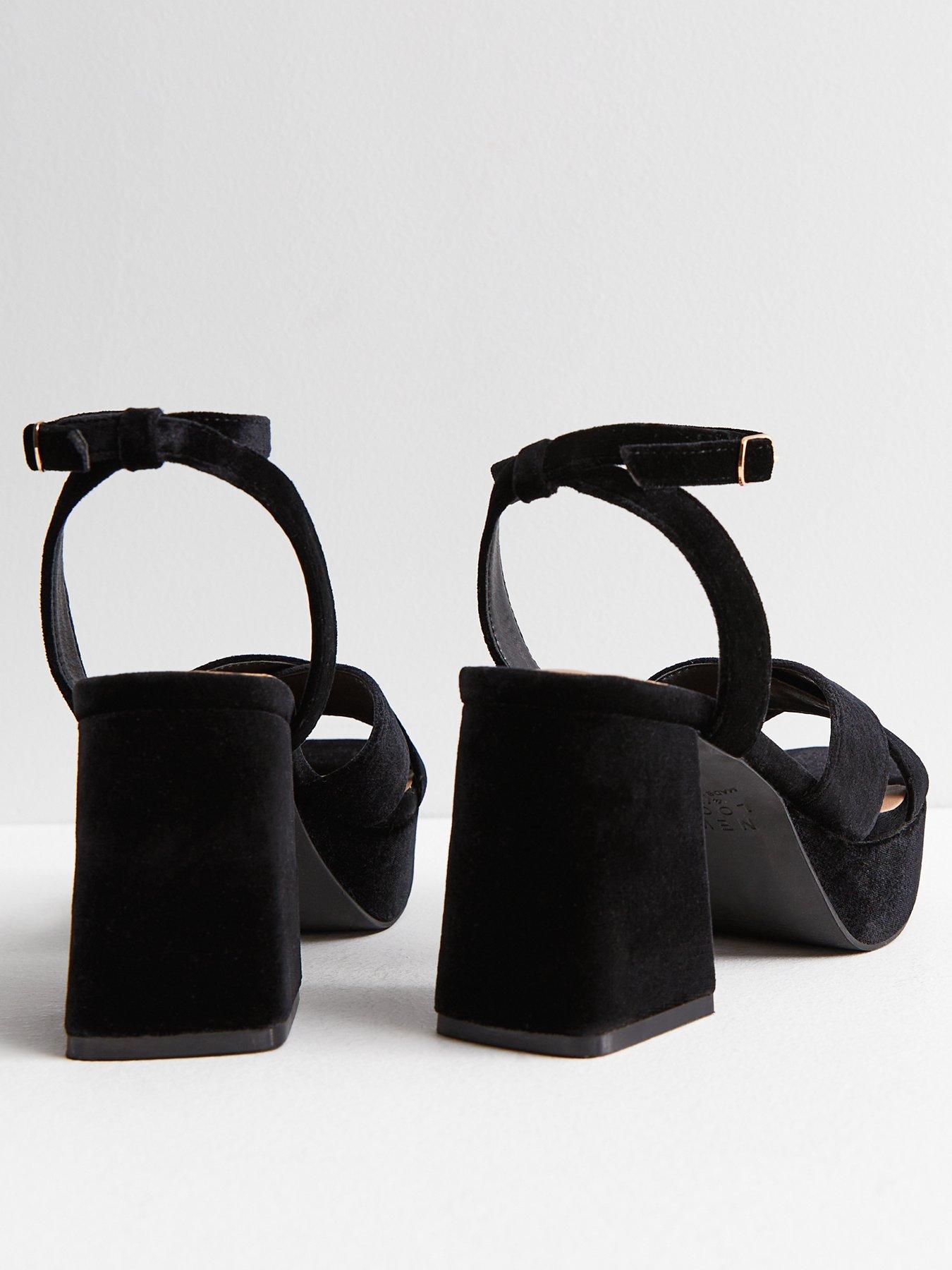 New look black platform on sale sandals