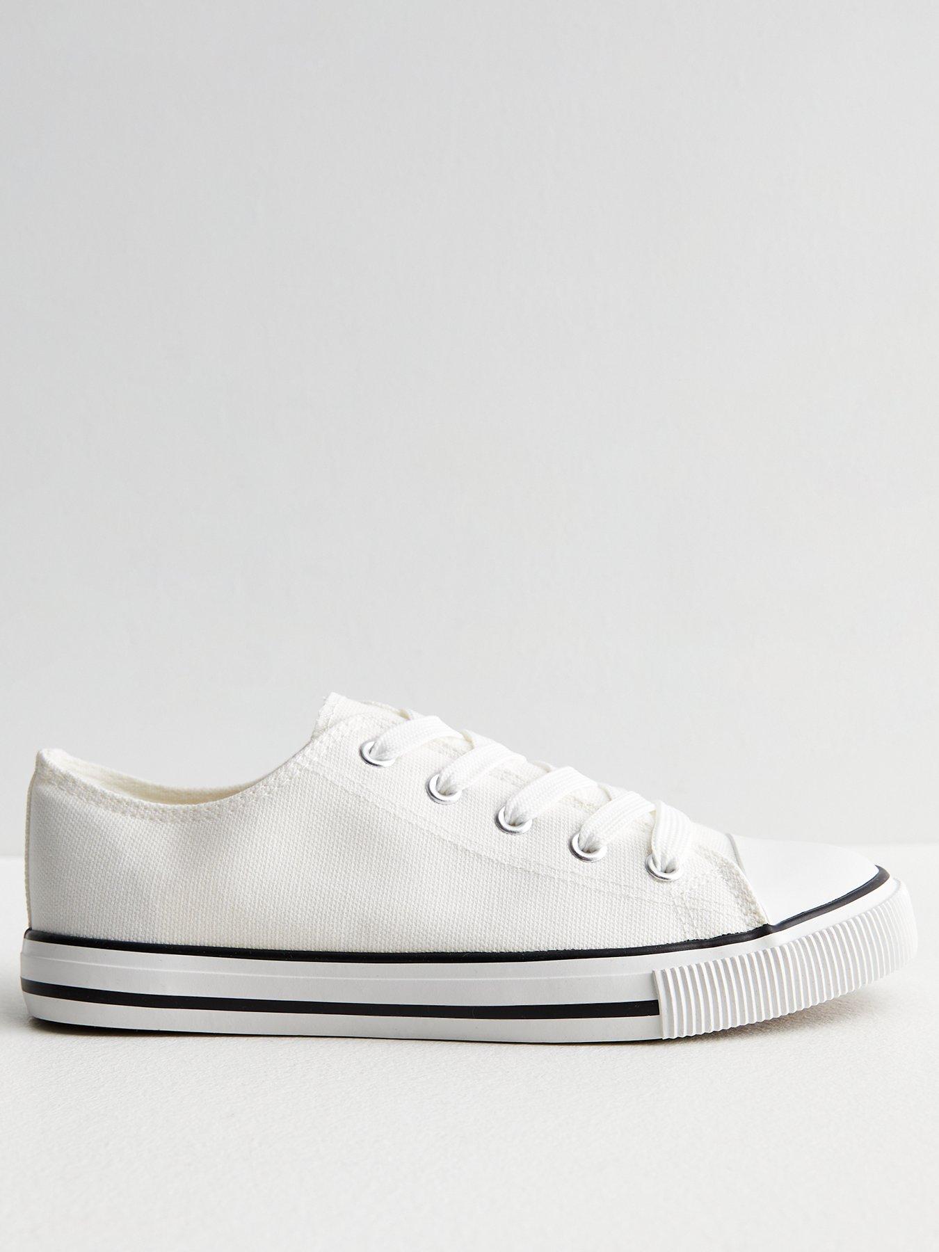 New look white on sale plimsolls