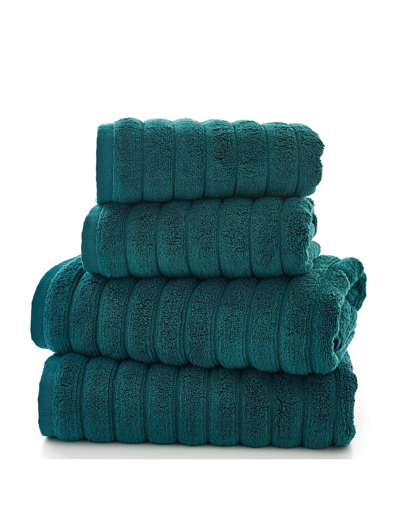 Mush Ultra Soft & Super Absorbent Towels | 600 GSM Bamboo Bath Towel Set |  29 X 59 Inches (Pink, Sky Blue, Navy Blue, Olive Green) Pack of 4