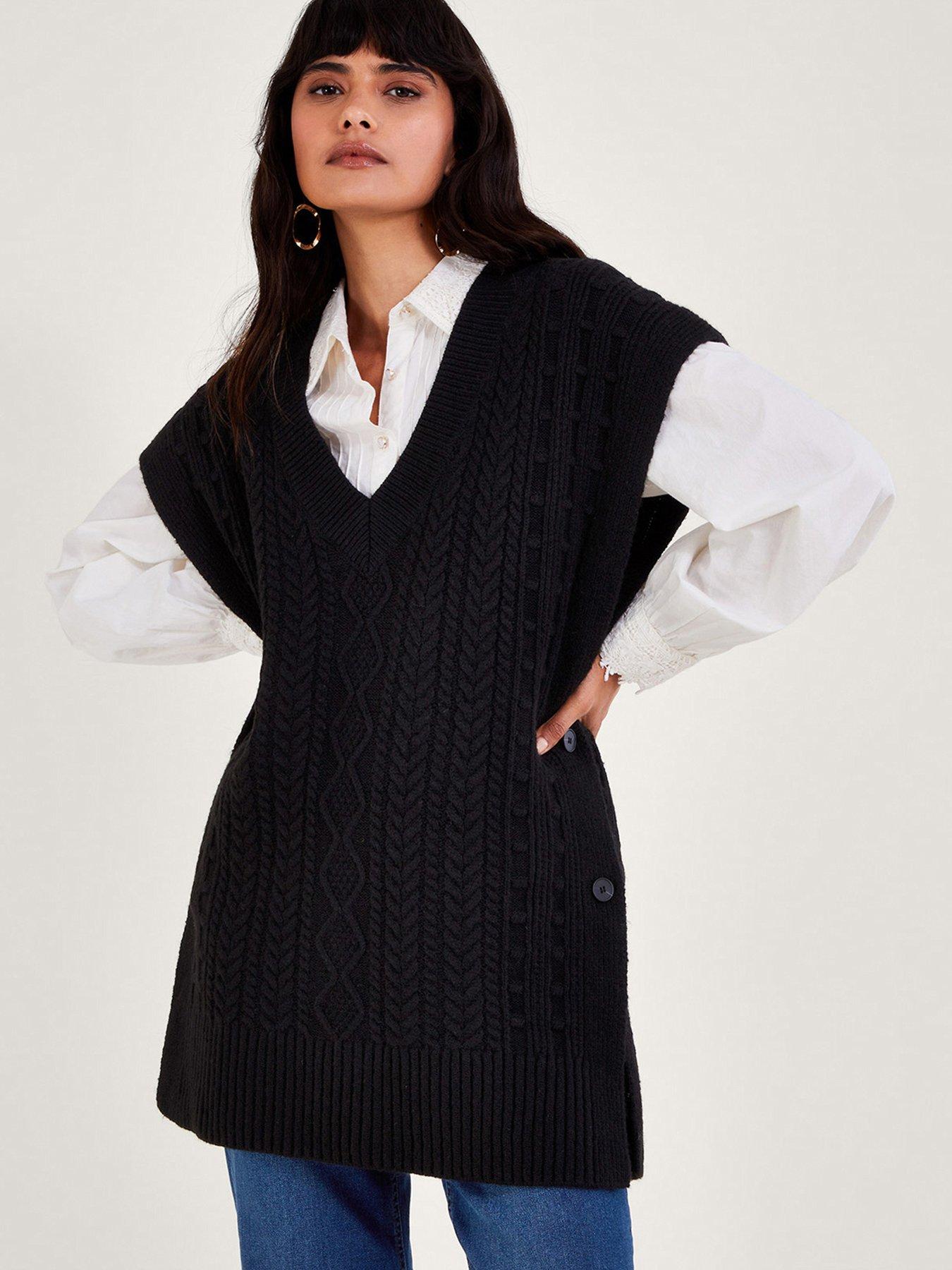 Image 1 of 5 of Monsoon Pattern Tabard - Black