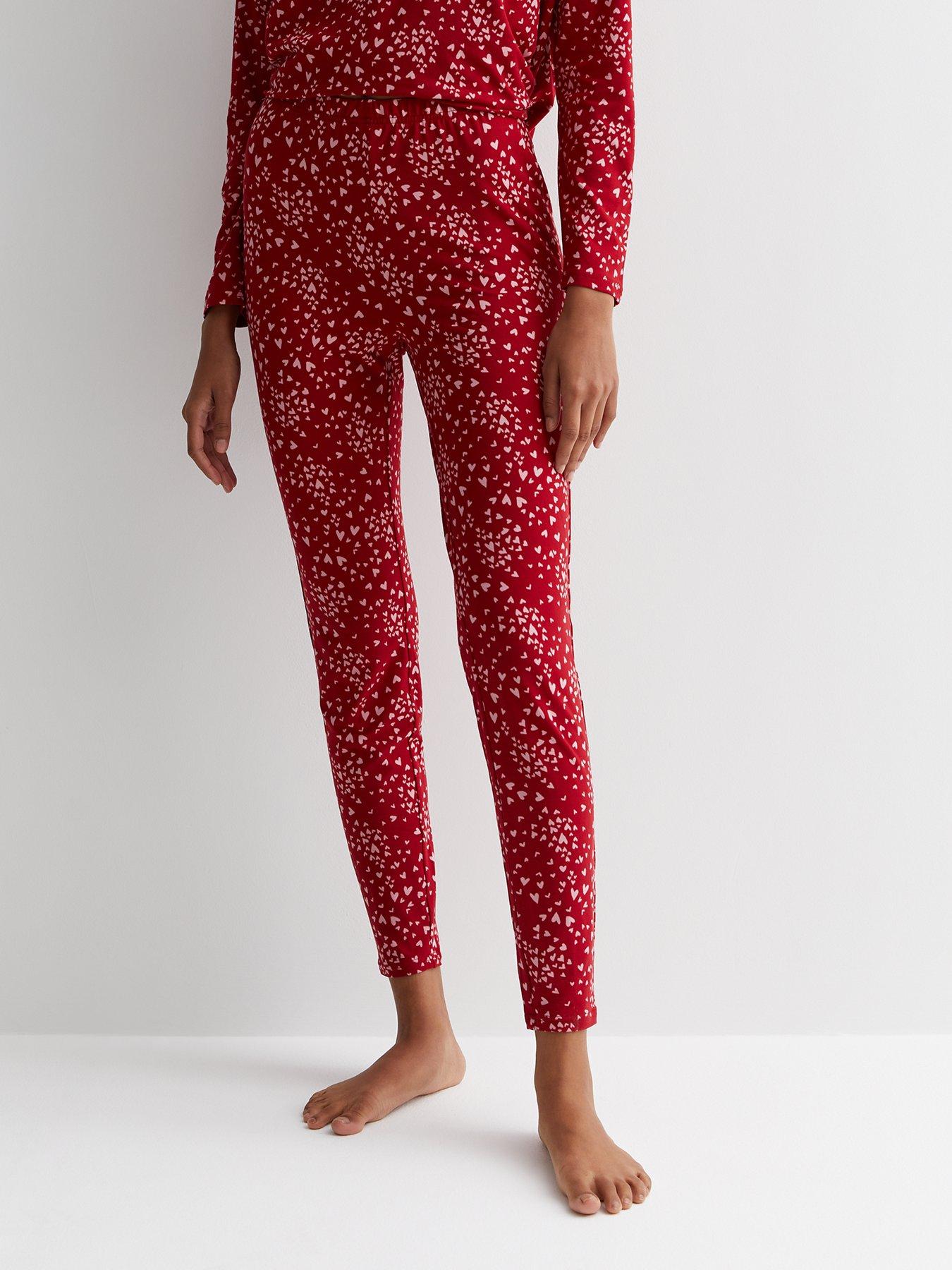 Hunkemöller PANT HEARTS - Pyjama bottoms - bright rose/red