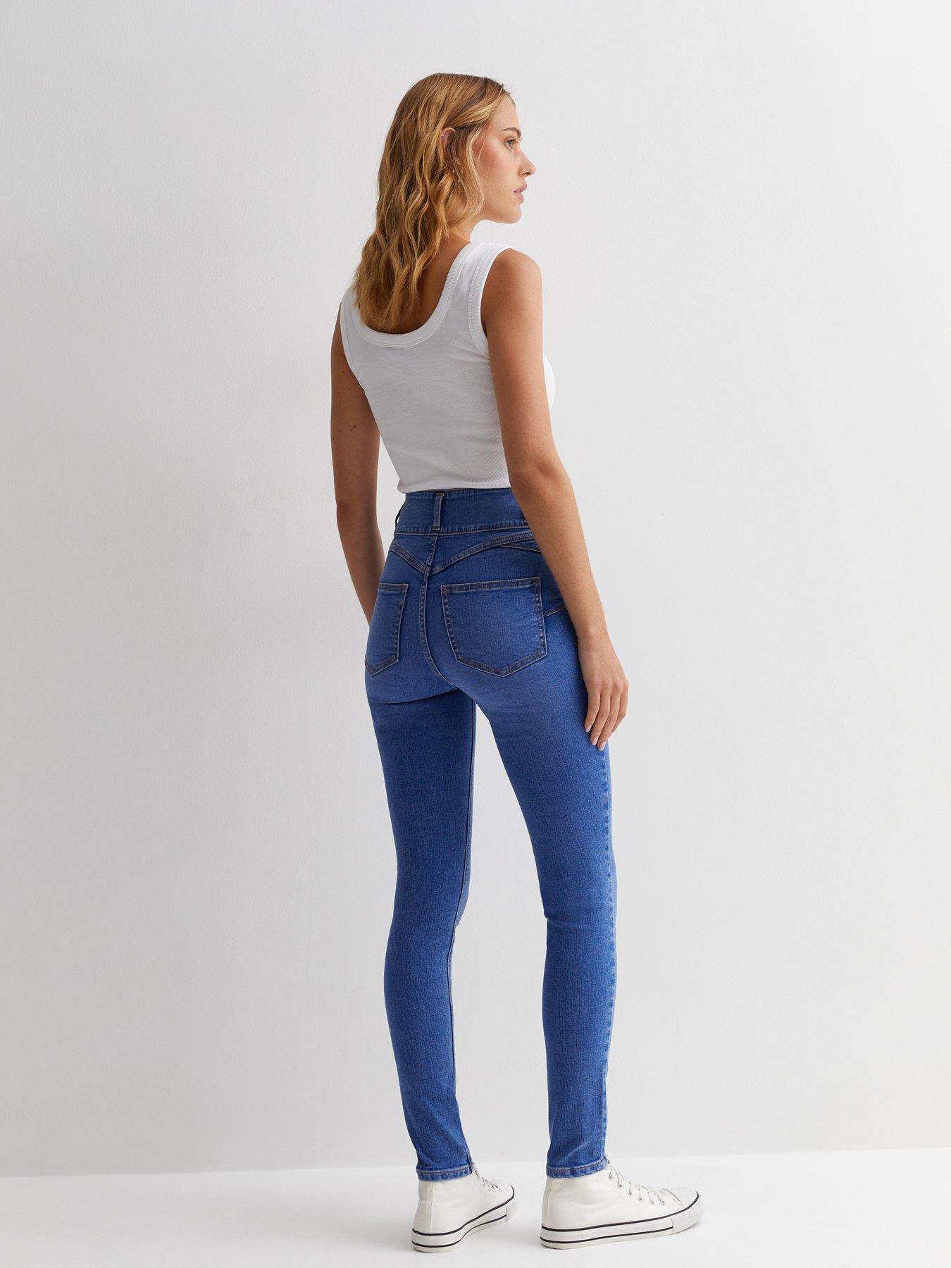 New Look Bright Blue High Waist Yazmin Skinny Jeans Very