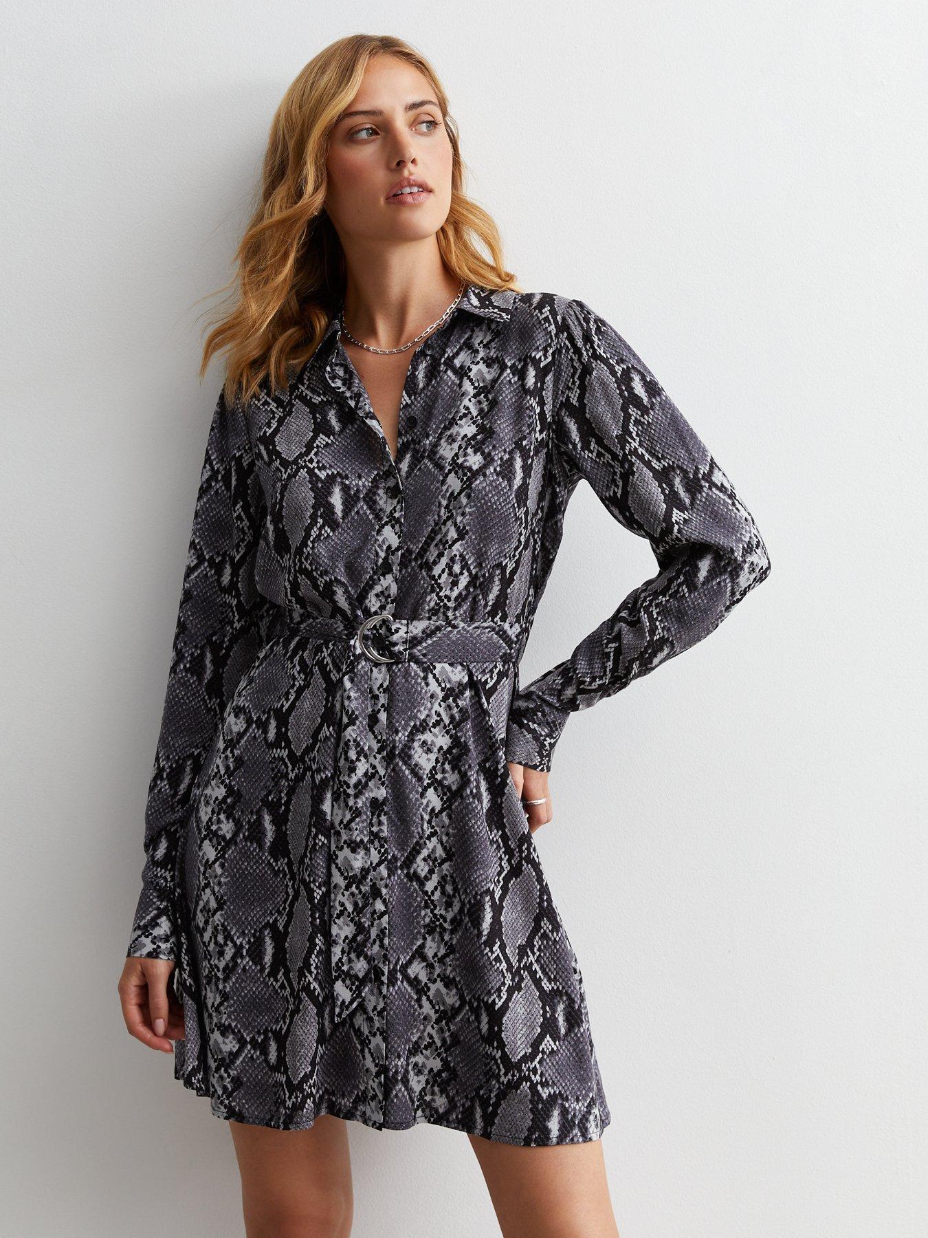 Grey snake outlet dress