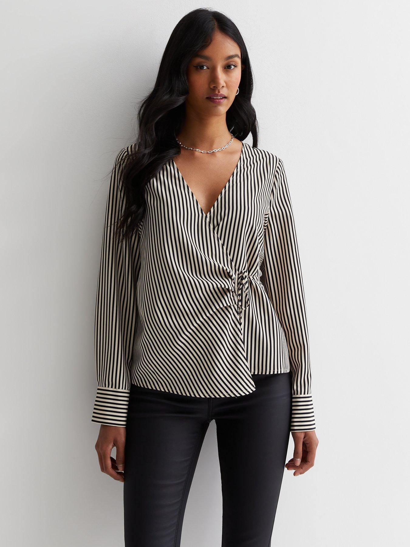 new look blouses black