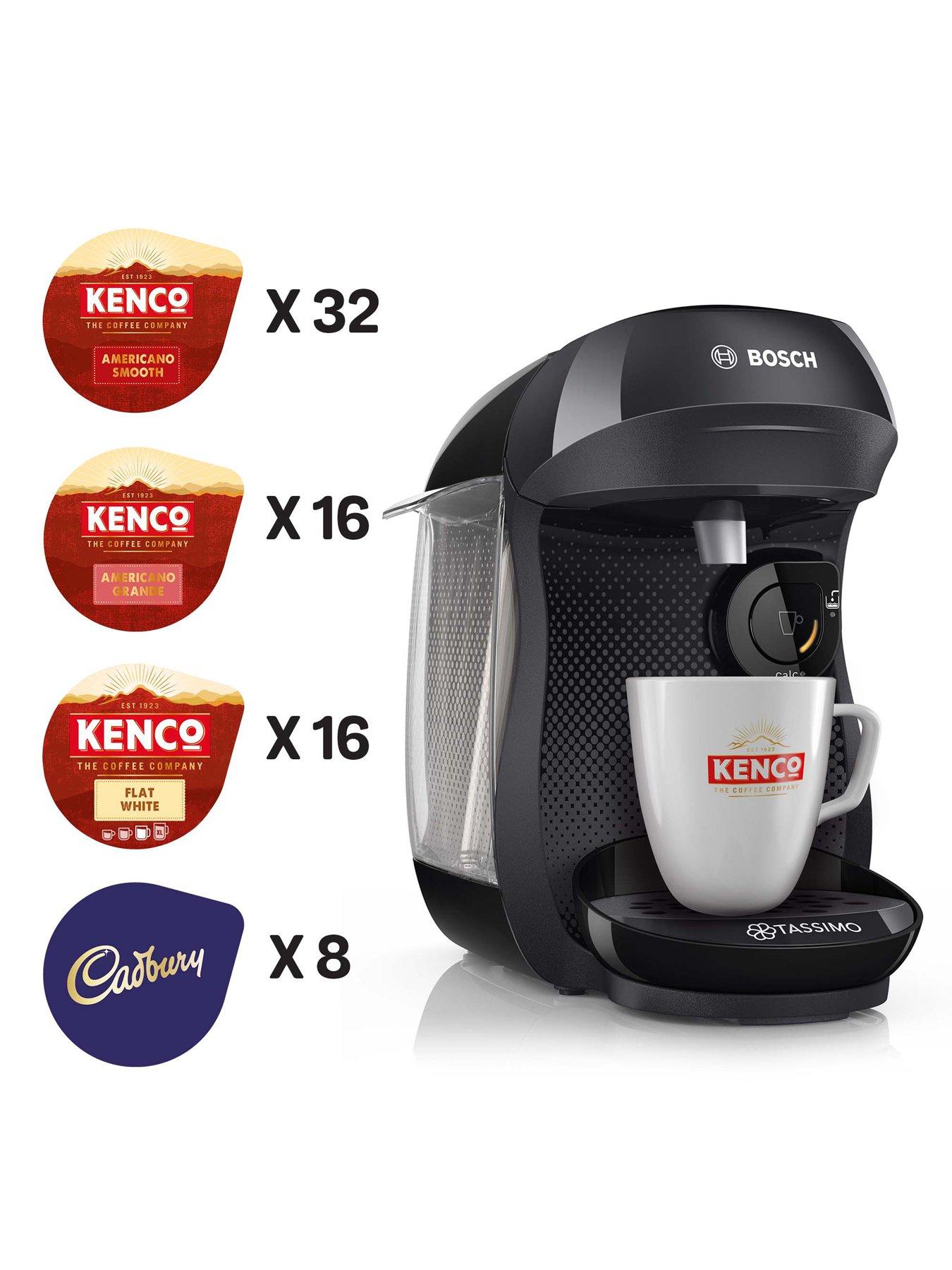 Tassimo Happy Pod Coffee Machine TAS1002GB7 Kenco Cadbury Drinks Bundle Very