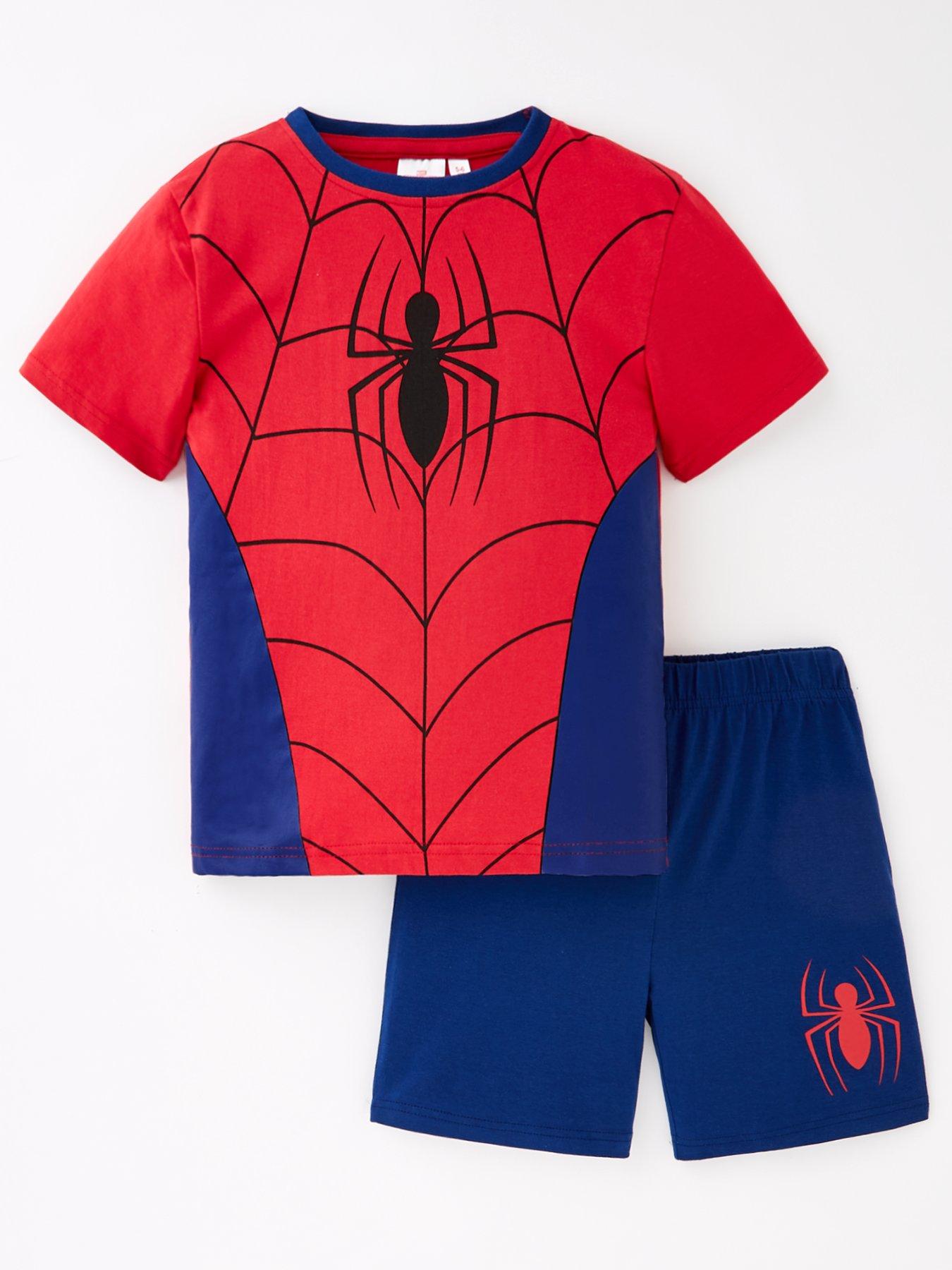 spiderman-novelty-short-pyjamas-red