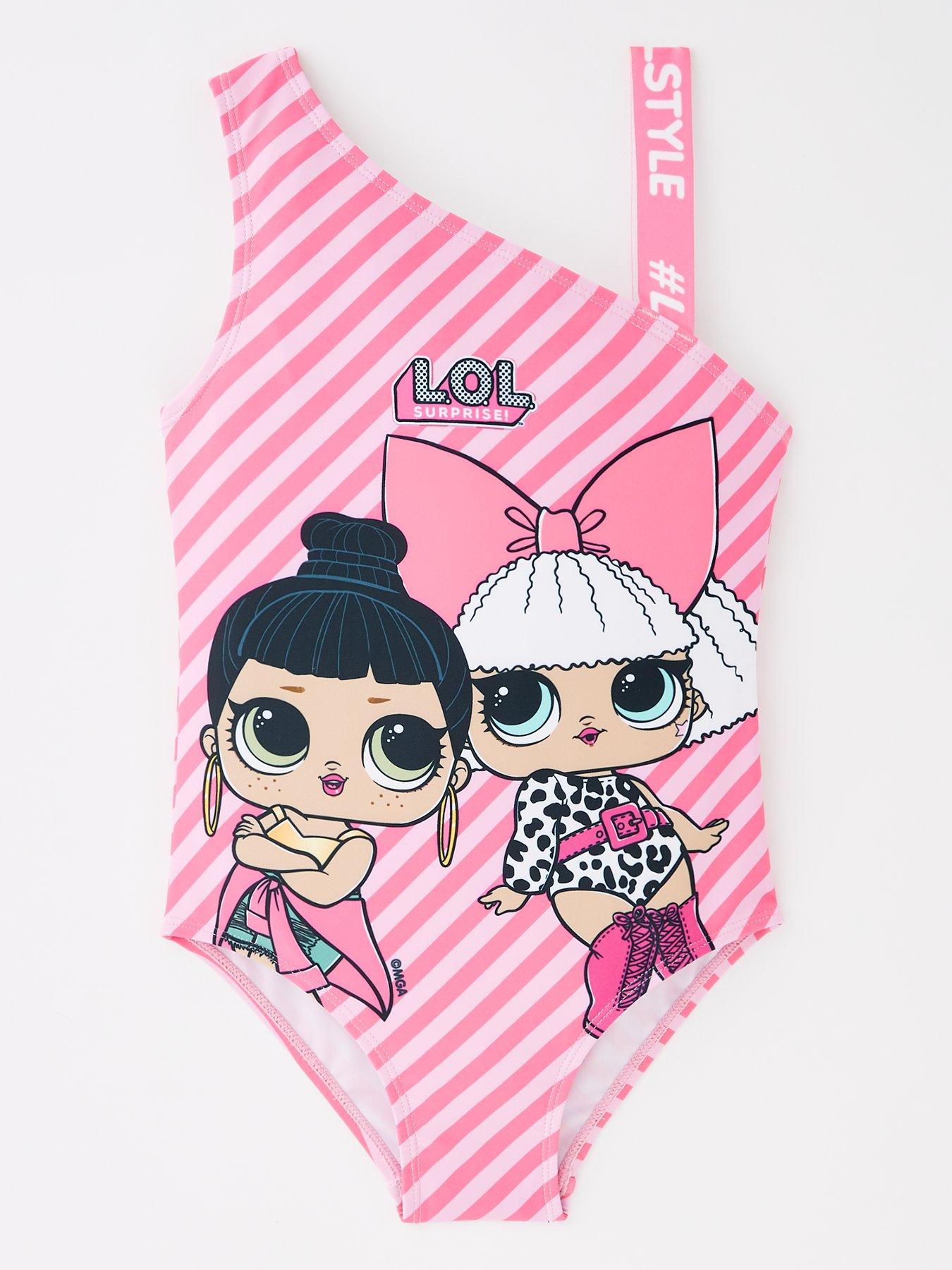 lol-surprise-lol-surprise-one-shoulder-stripe-swimsuit-pink