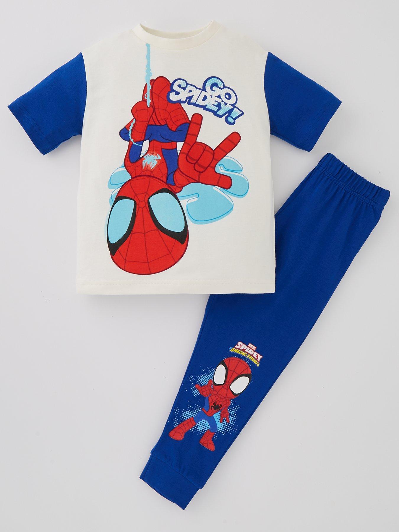 Marvel Spider-man Spidey And His Amazing Friends Little Boys Fleece Hoodie  Pants Set Red/blue 6 : Target