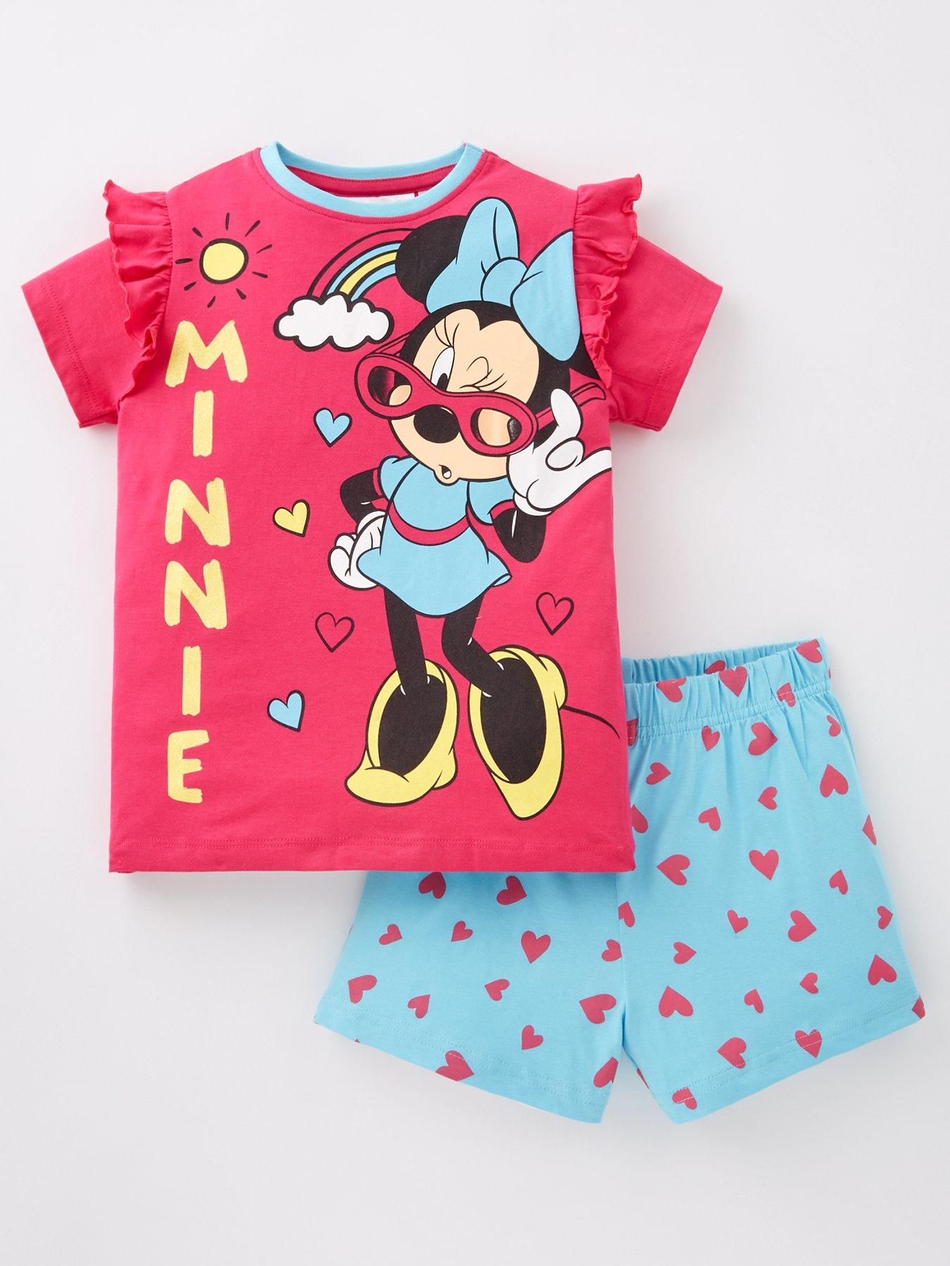 minnie-mouse-disney-minnie-mouse-frill-sleeve-short-pyjamas-pink