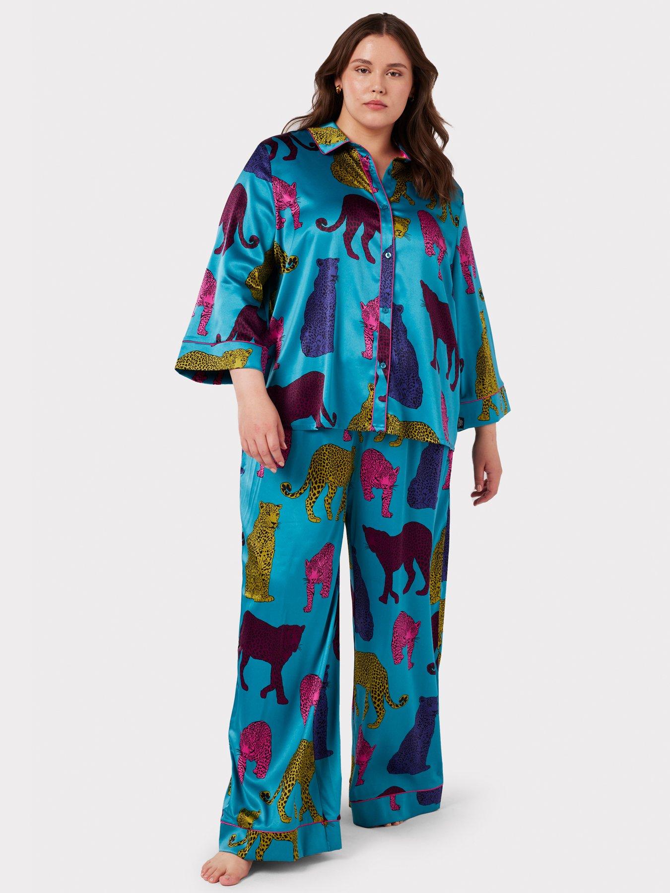 Womens plus size deals pjs