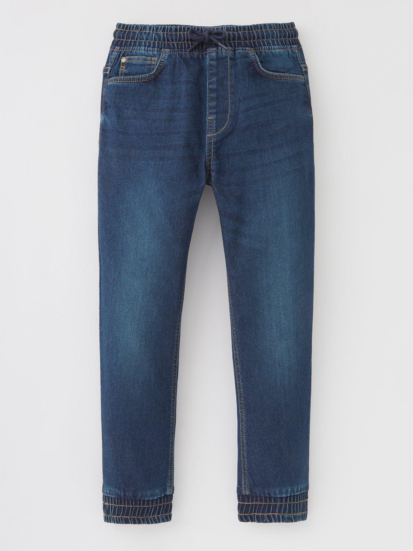 undefined Boys Pull On Jogger Jean - Mid Wash