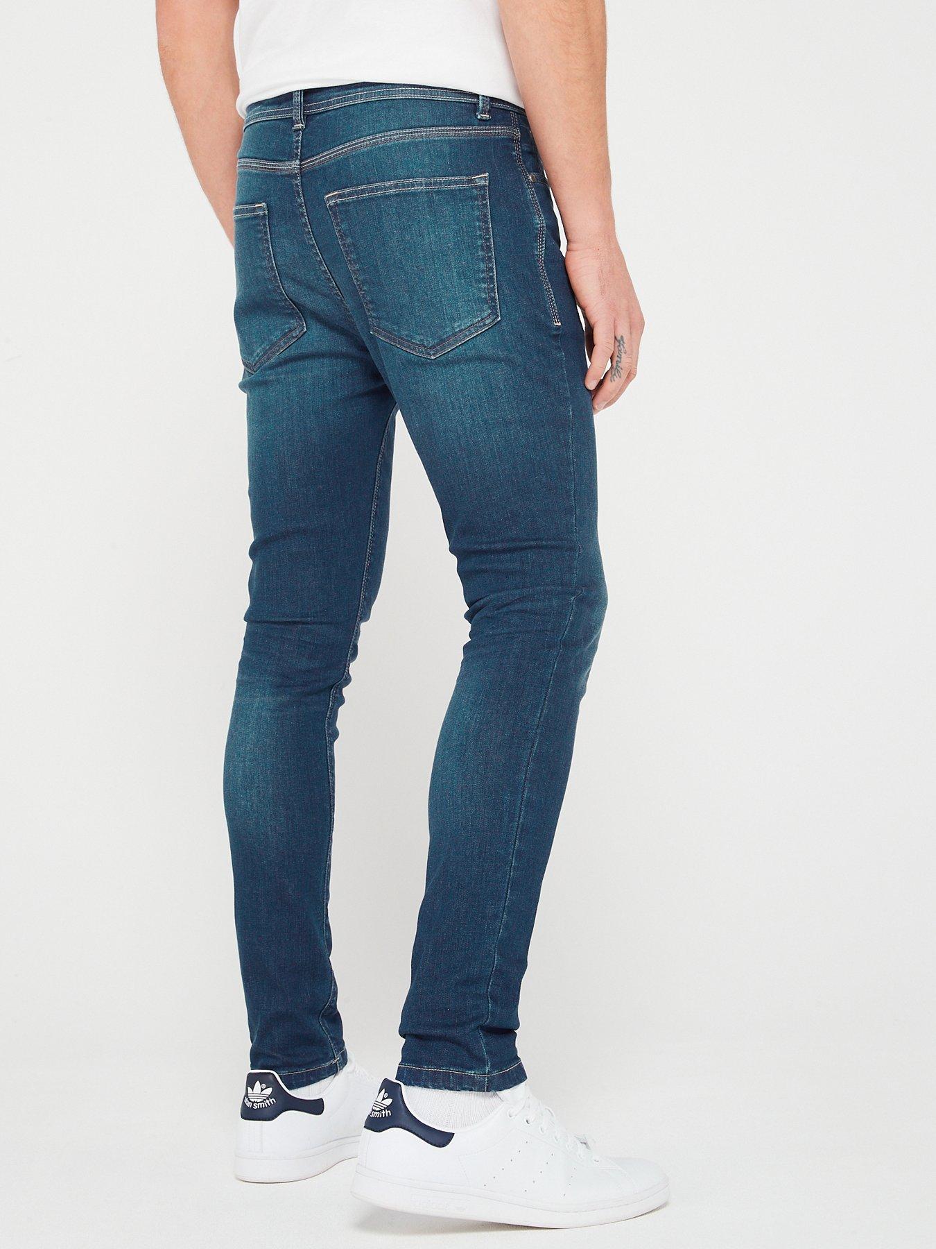 Very Man Skinny Jeans With Stretch - Light Blue | very.co.uk