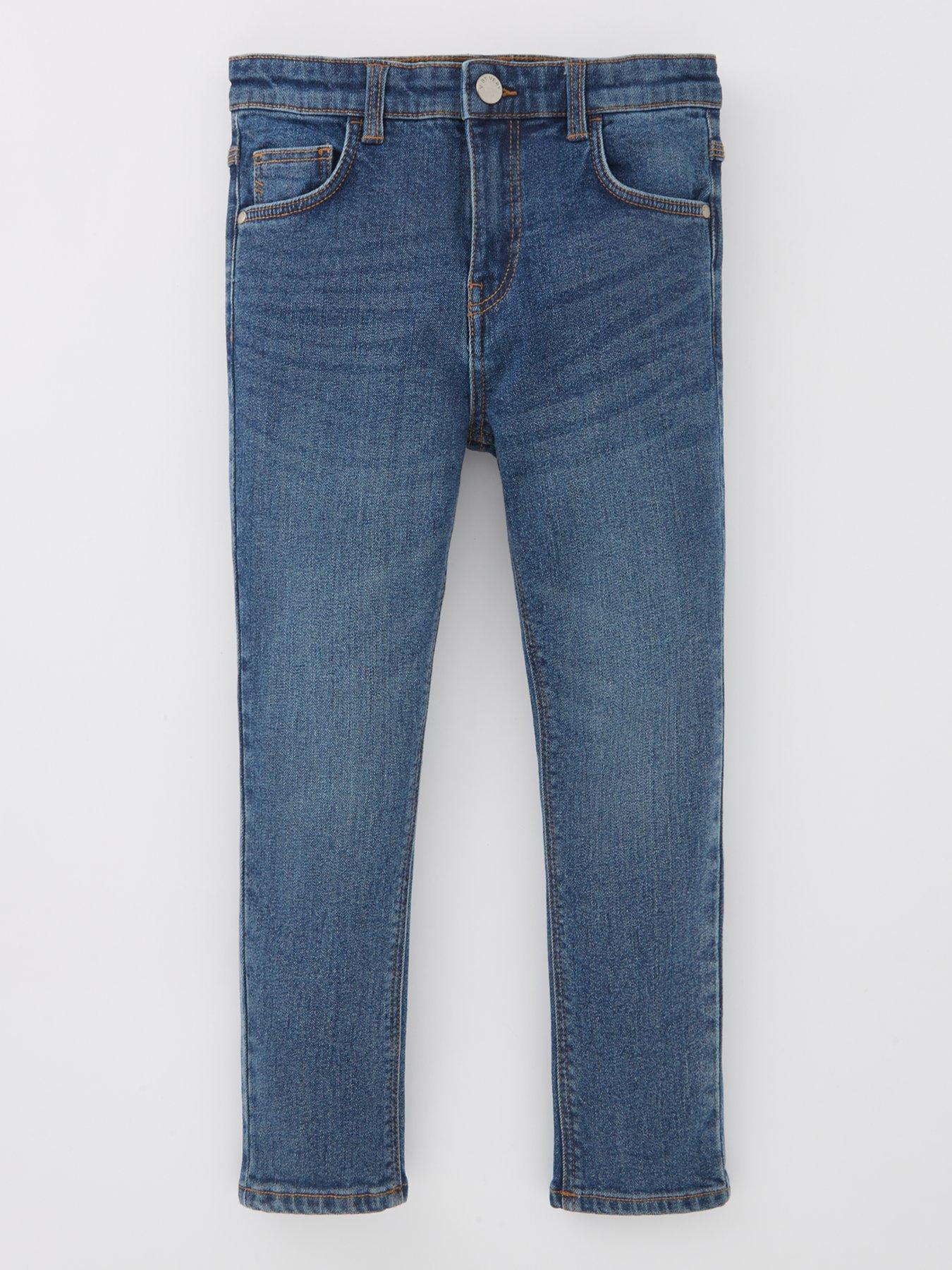 Mini V by Very Boys Jersey Skinny Denim Jeans - Mid Wash