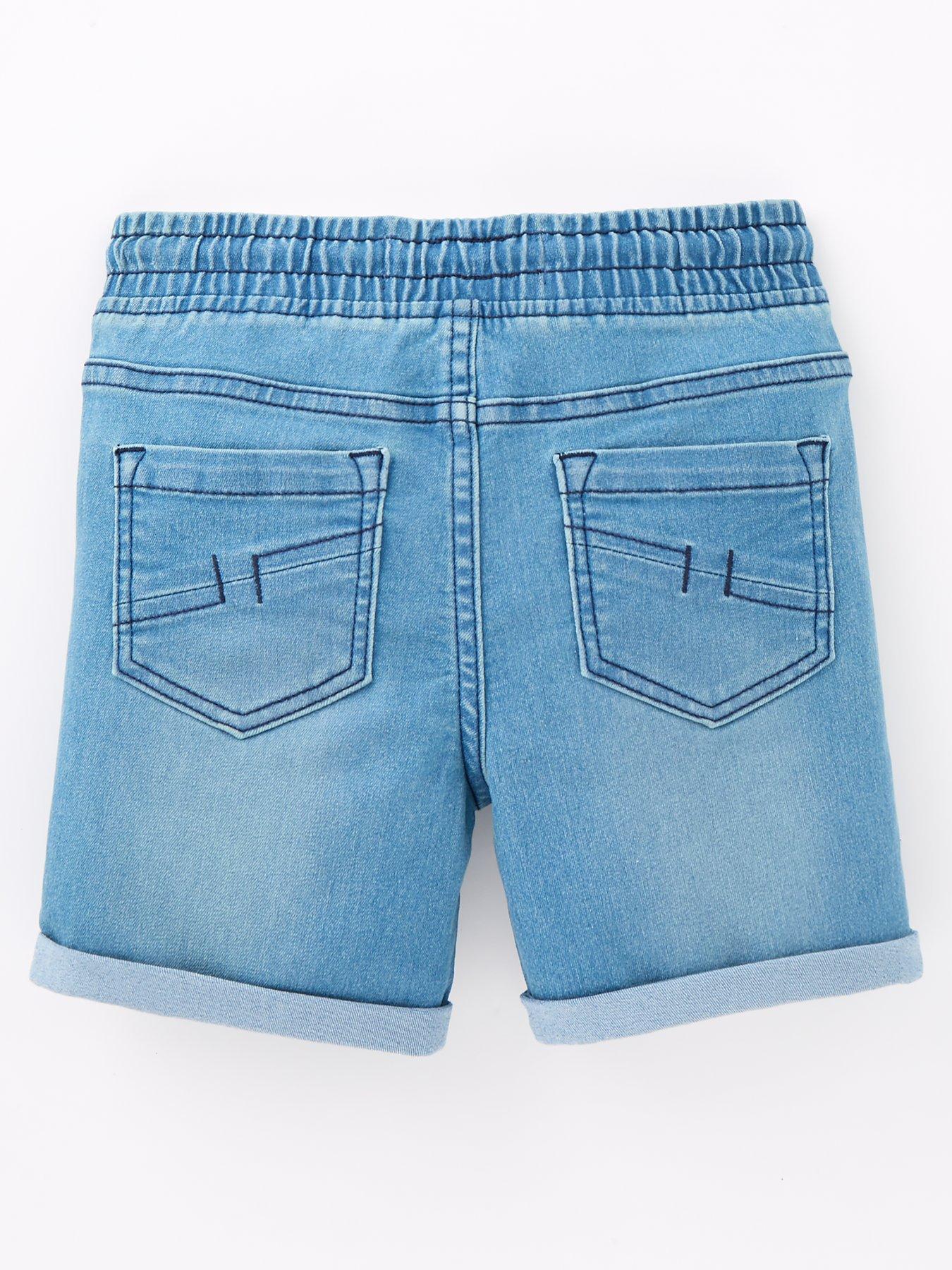 Boys pull on denim hot sale shorts