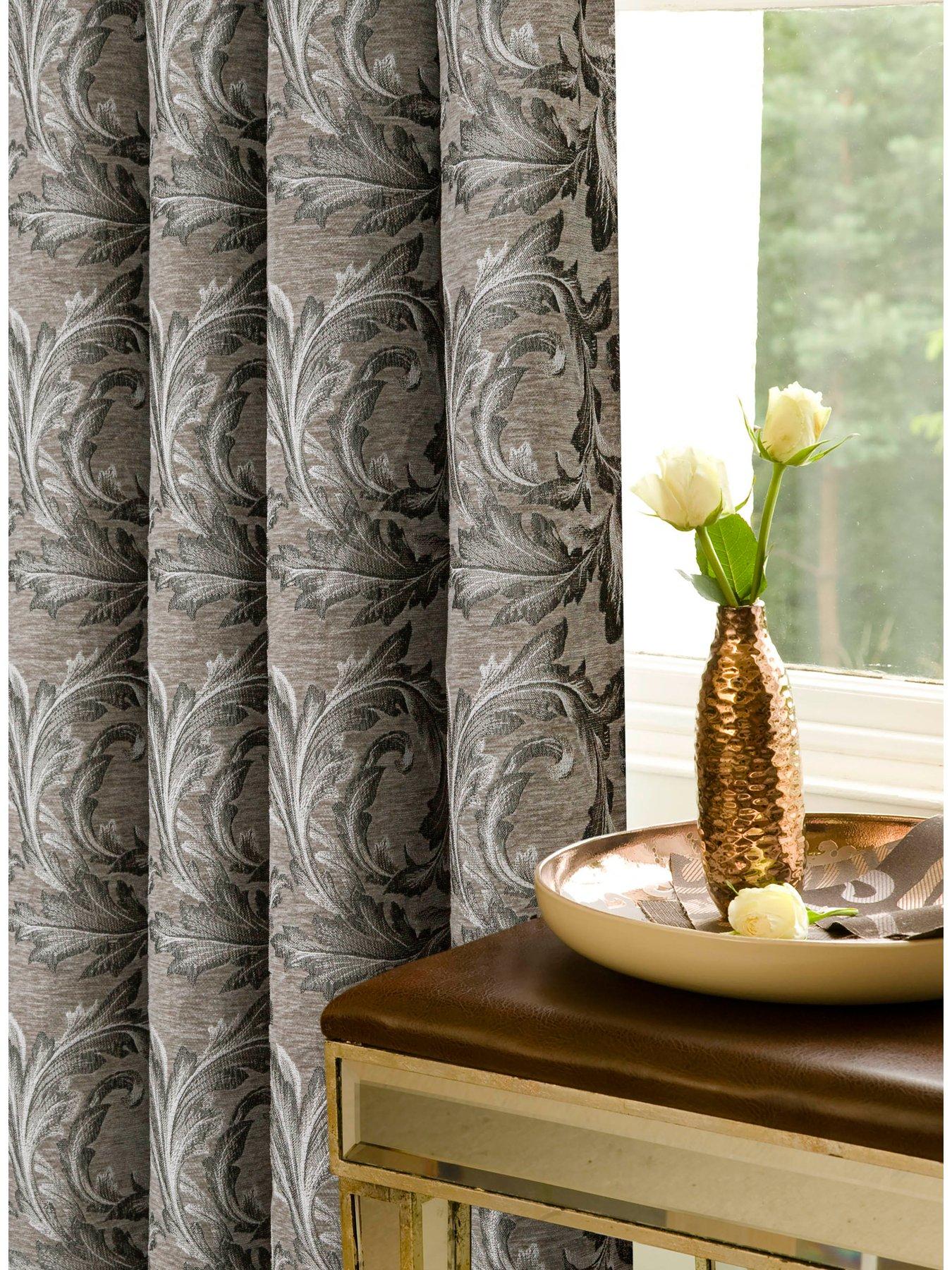 Product photograph of Georgia Pencil Pleat Curtains from very.co.uk