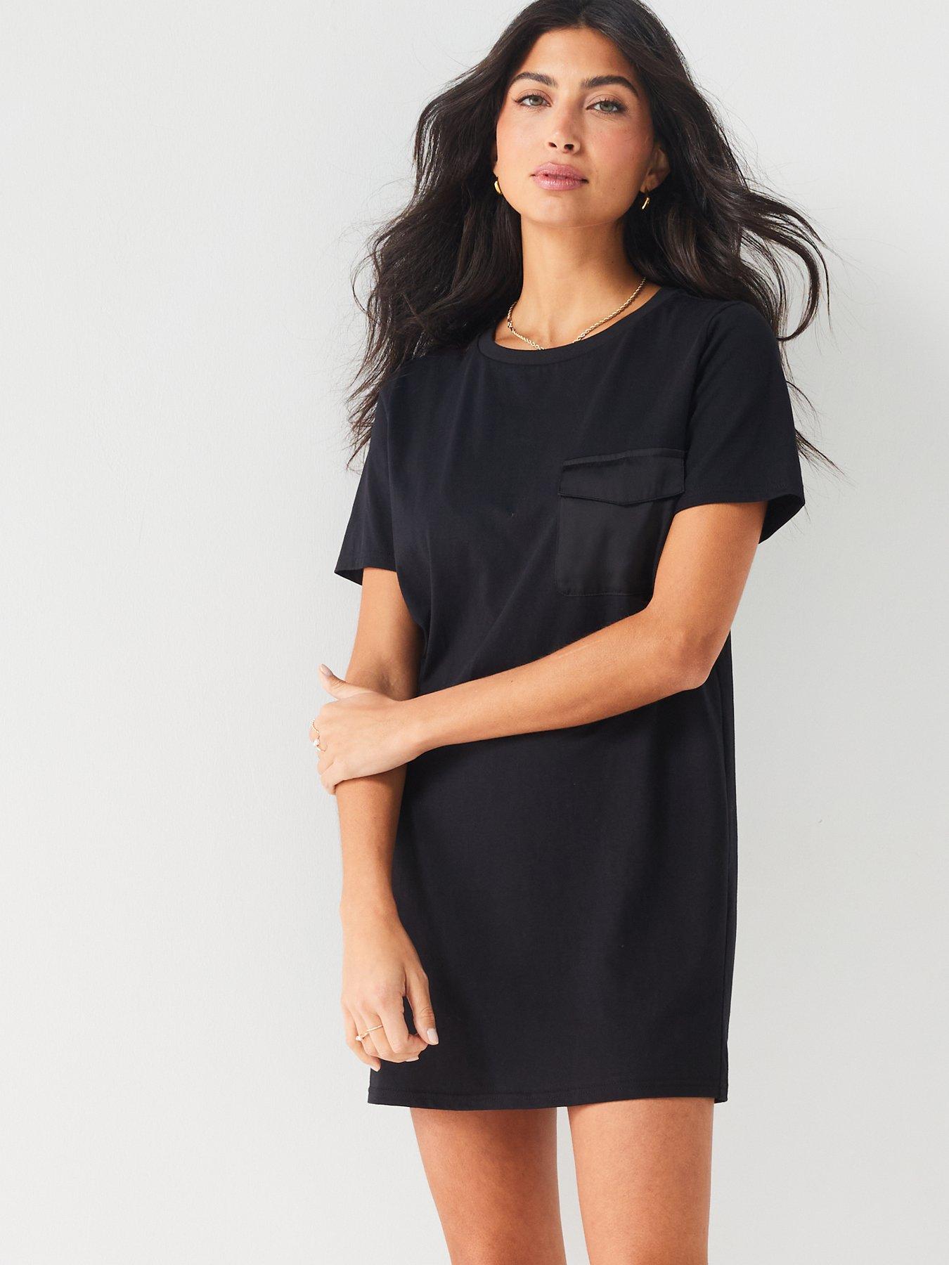 Black t shirt dress uk hotsell