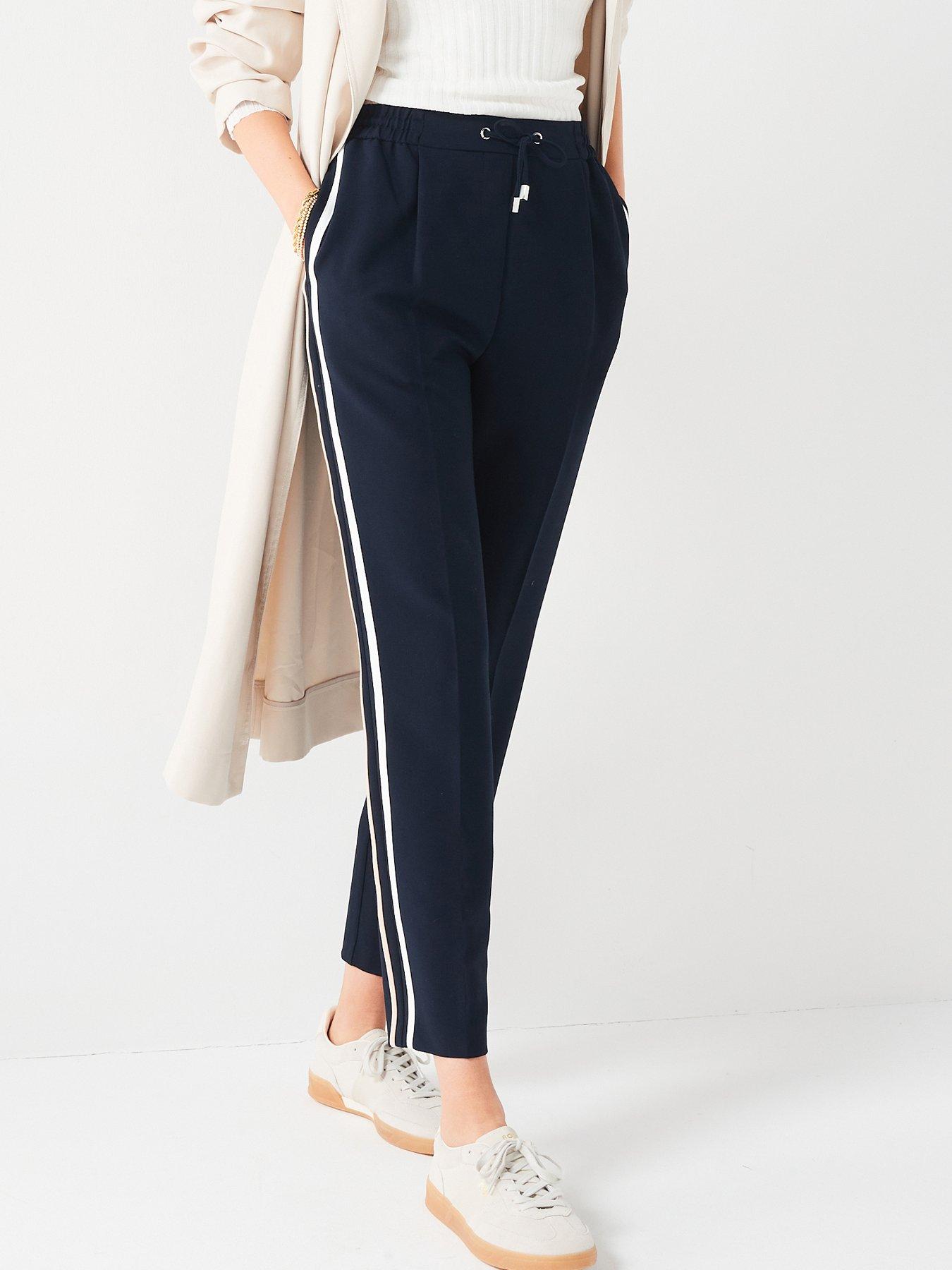 Image 1 of 6 of Fig & Basil Stripe Tapered Jogger