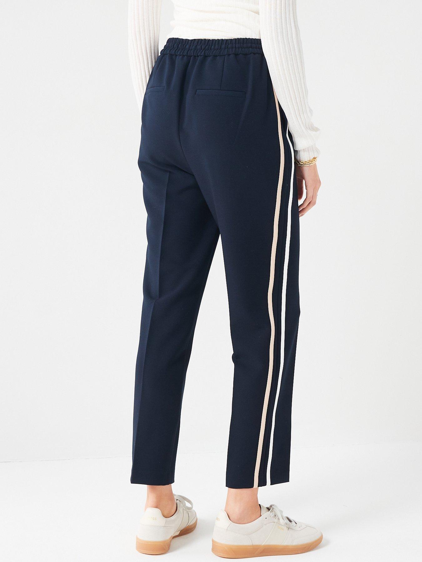 Image 2 of 6 of Fig & Basil Stripe Tapered Jogger