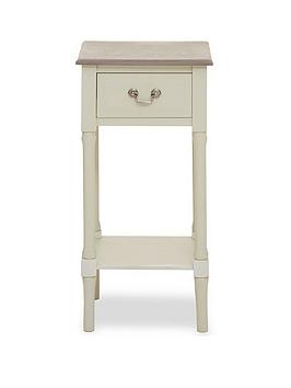 Product photograph of Premier Housewares Heritage 1 Drawer Side Table from very.co.uk