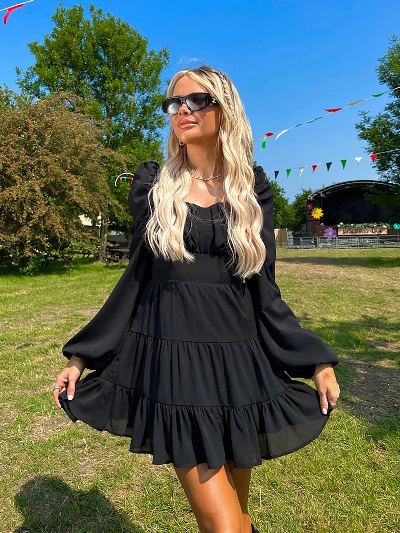 Long sleeve milkmaid on sale dress