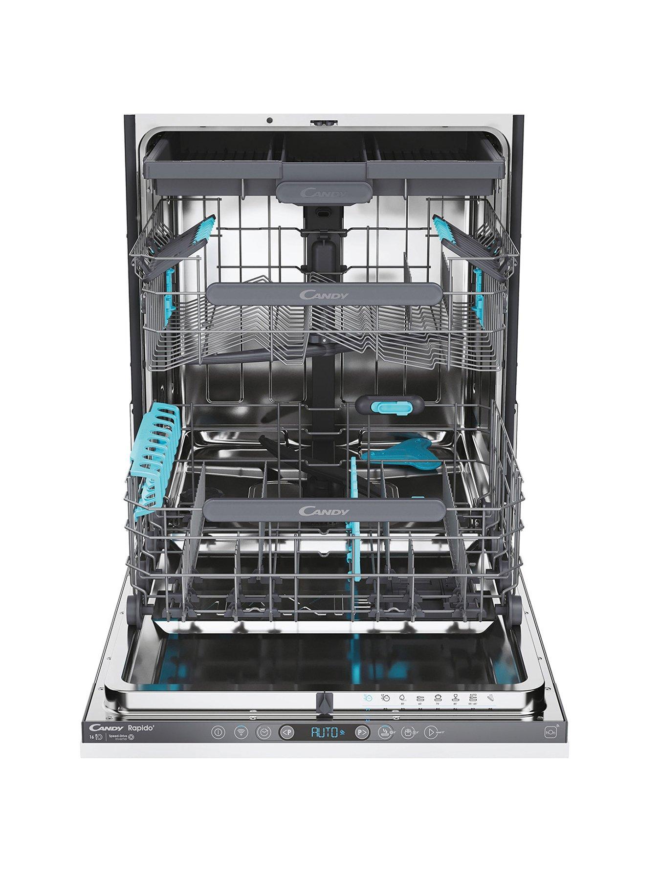 Candy Ci6C4F1Pmw-80, 60Cm Dishwasher, 16 Place Settings, C Energy,  Powerwash, Wifi (9.5) - White - Dishwasher With Installation