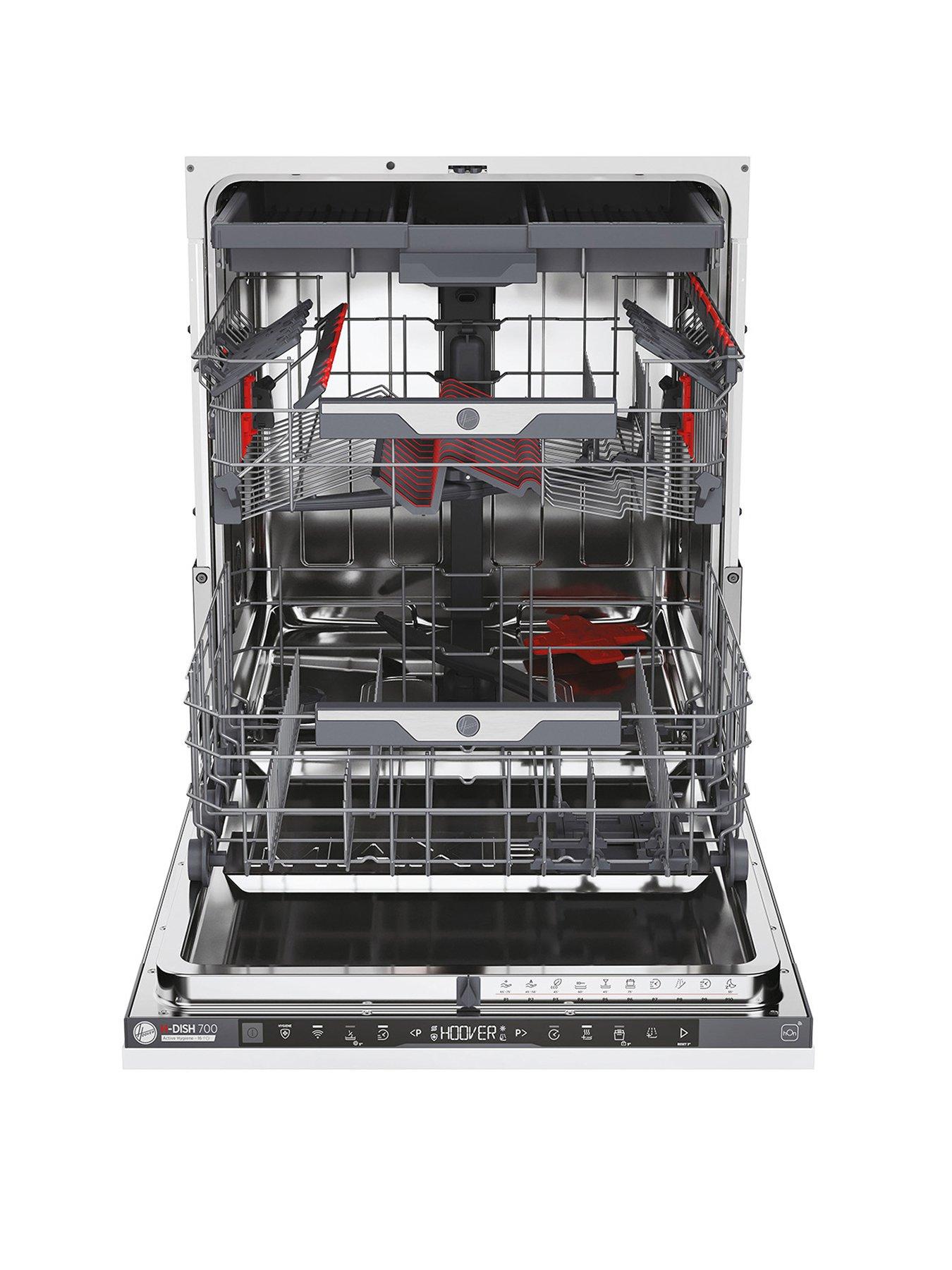 Product photograph of Hoover Hi6c4s1pta-80 60cm Dishwasher 16 Place Settings C Energy Wifi - Anthracite - Dishwasher With Installation from very.co.uk