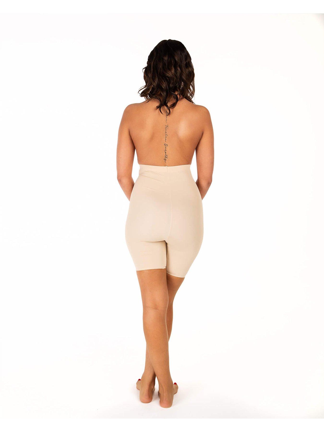 DORINA High Waist Shorts With Open Gusset - Beige