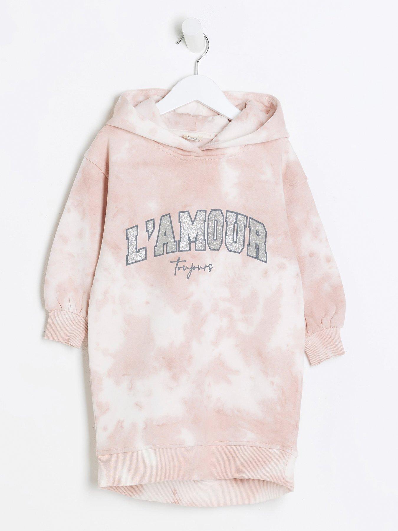 Pink hoodie sale river island