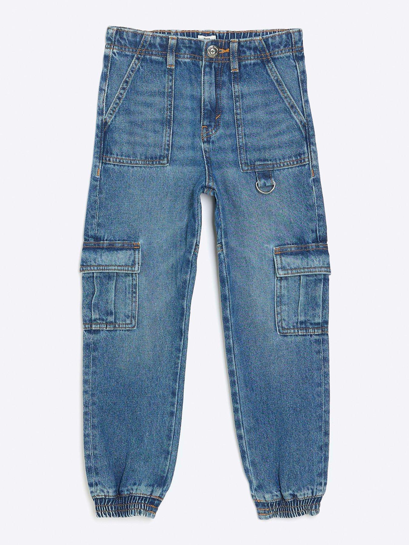 Girls store jean joggers